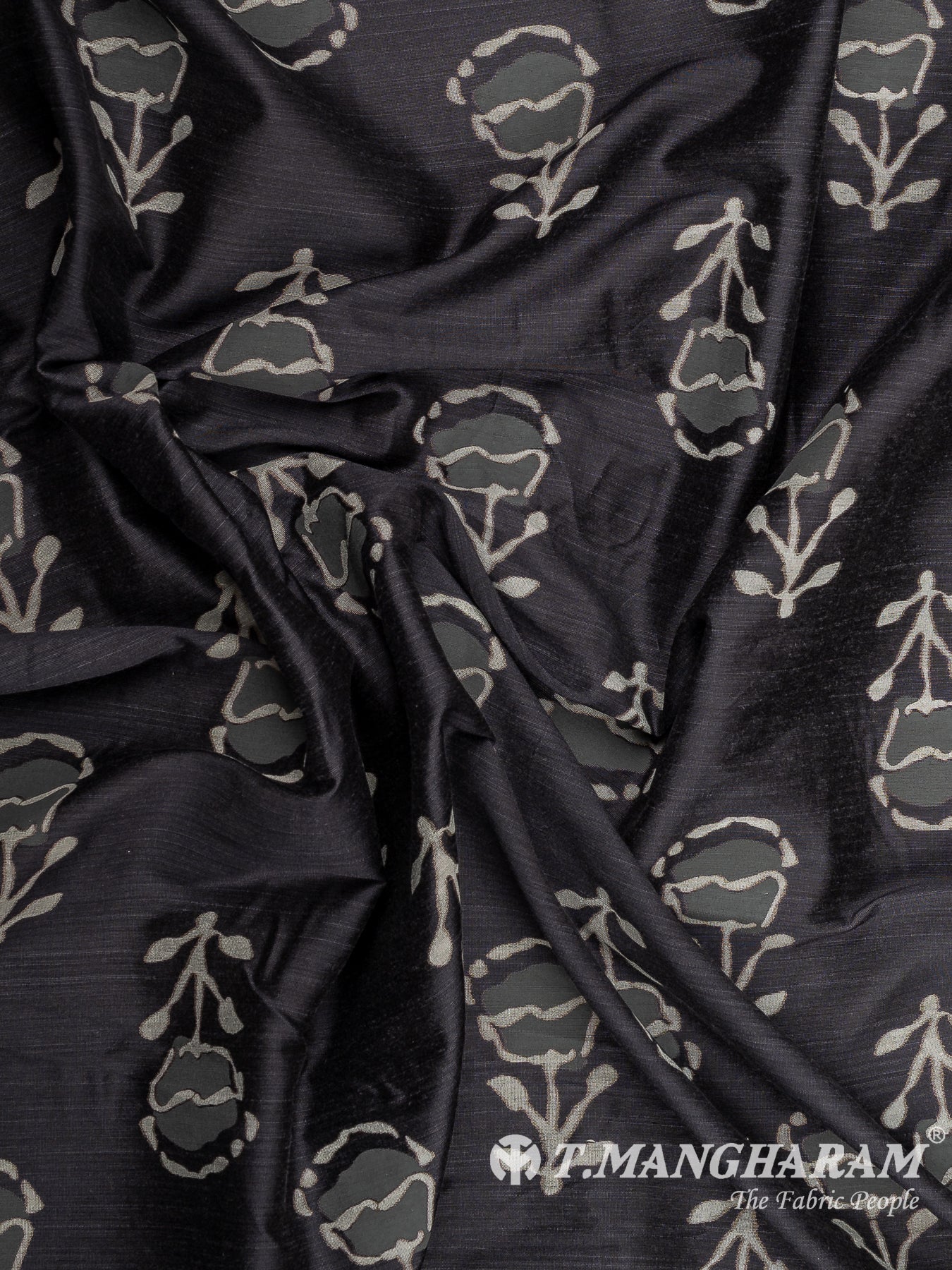 Grey Cotton Fabric - EC12958