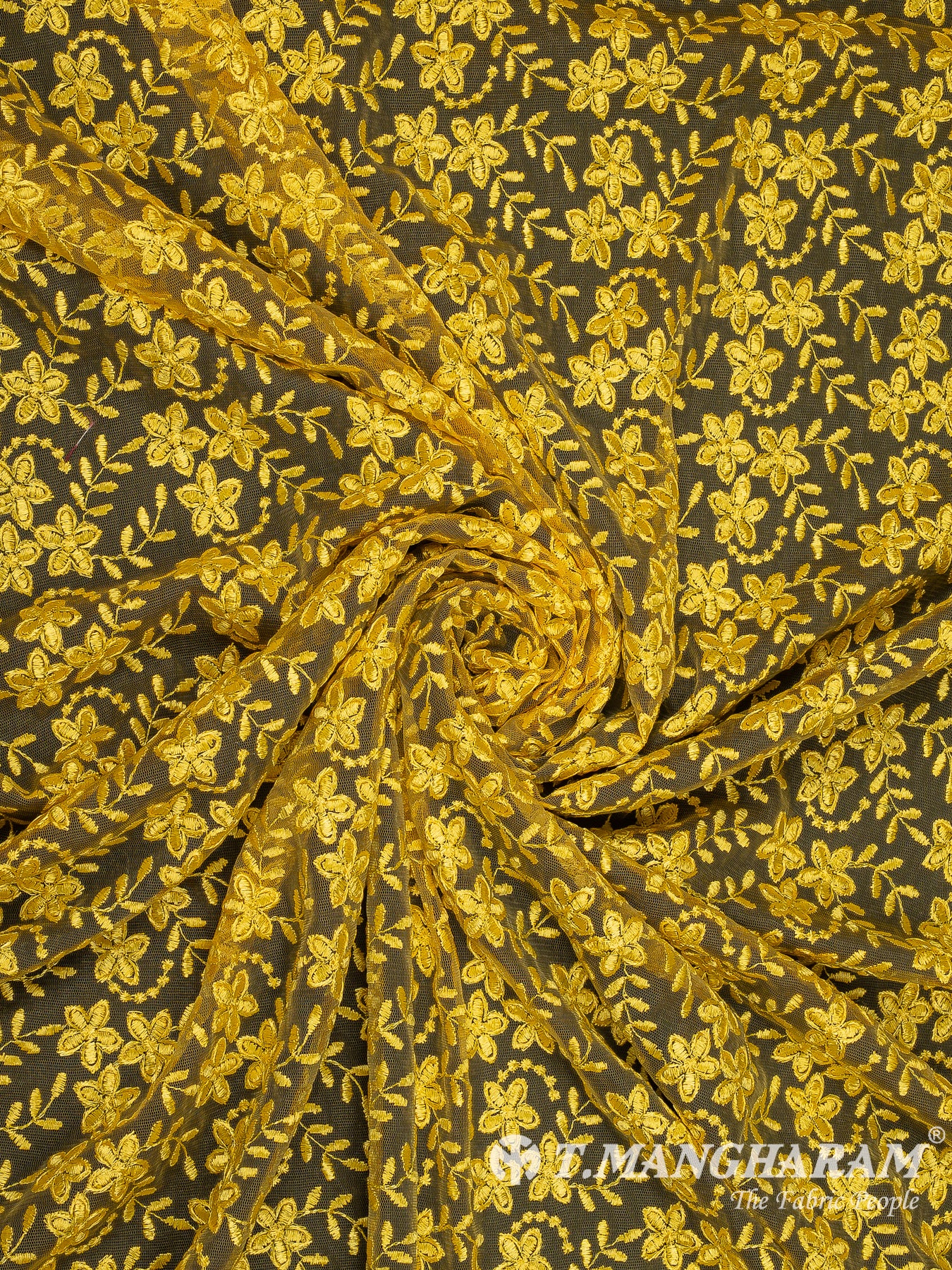 Yellow Net Fabric - EB9922