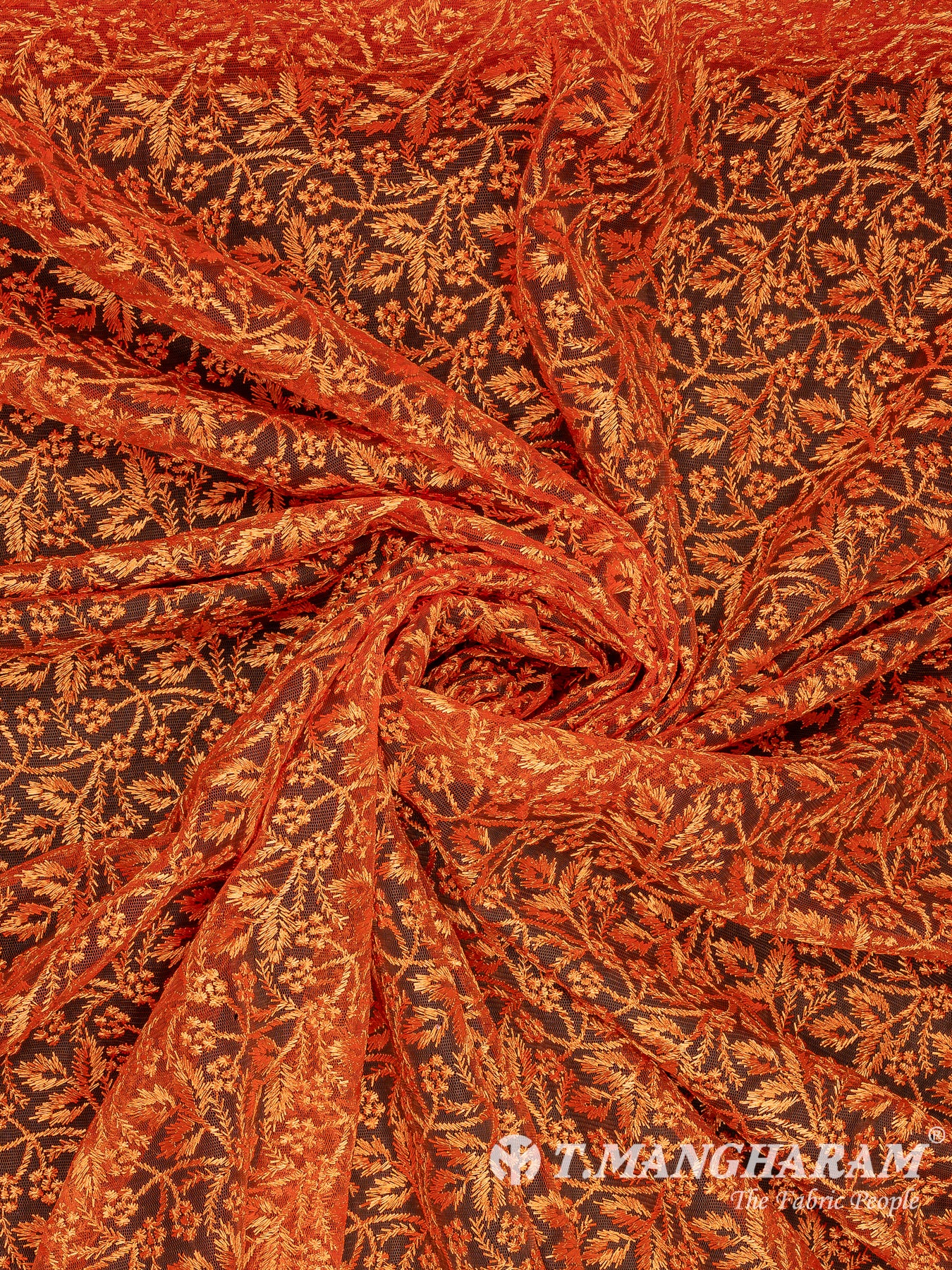 Orange Net Fabric - EB9912