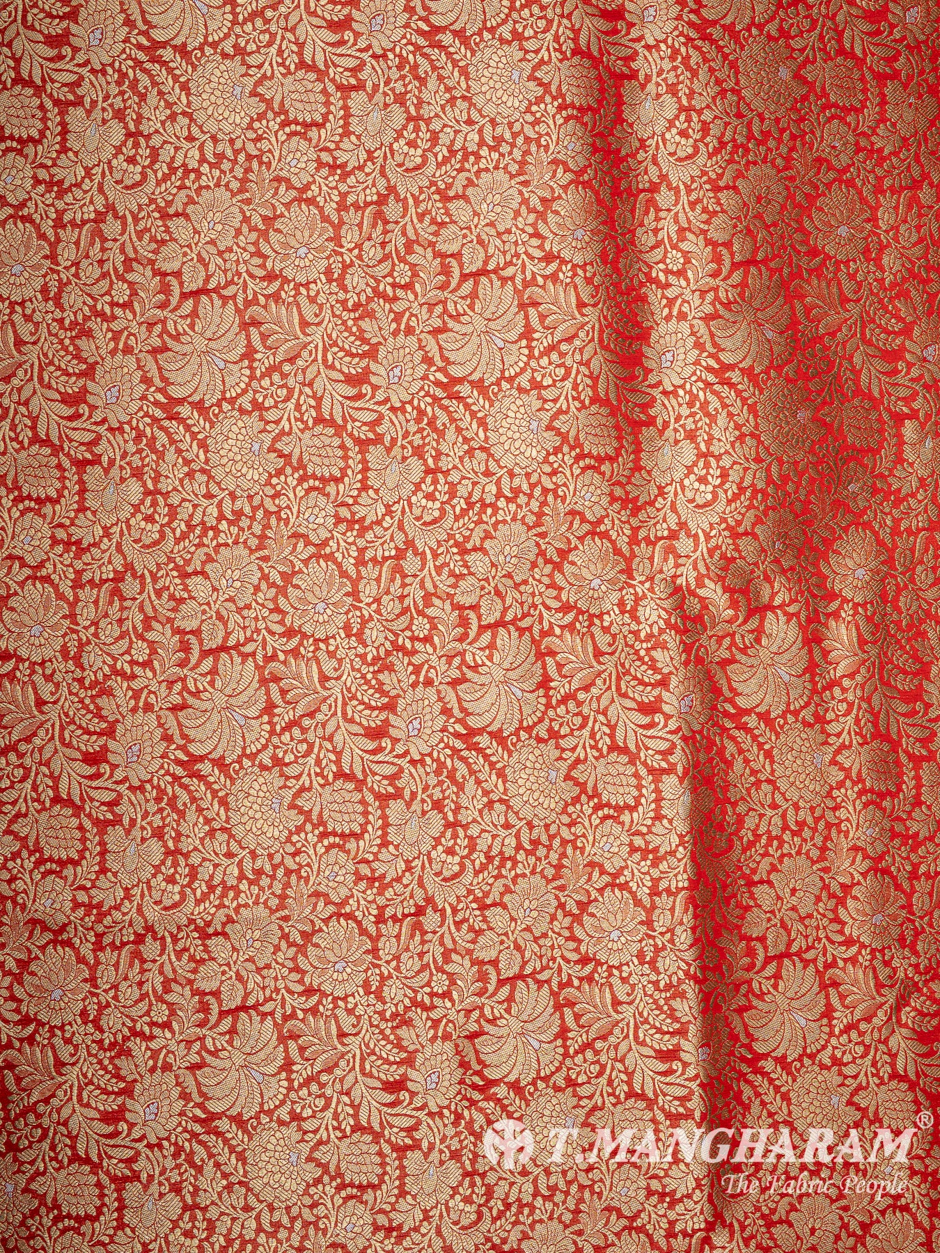 Red Banaras Fabric - EB9862