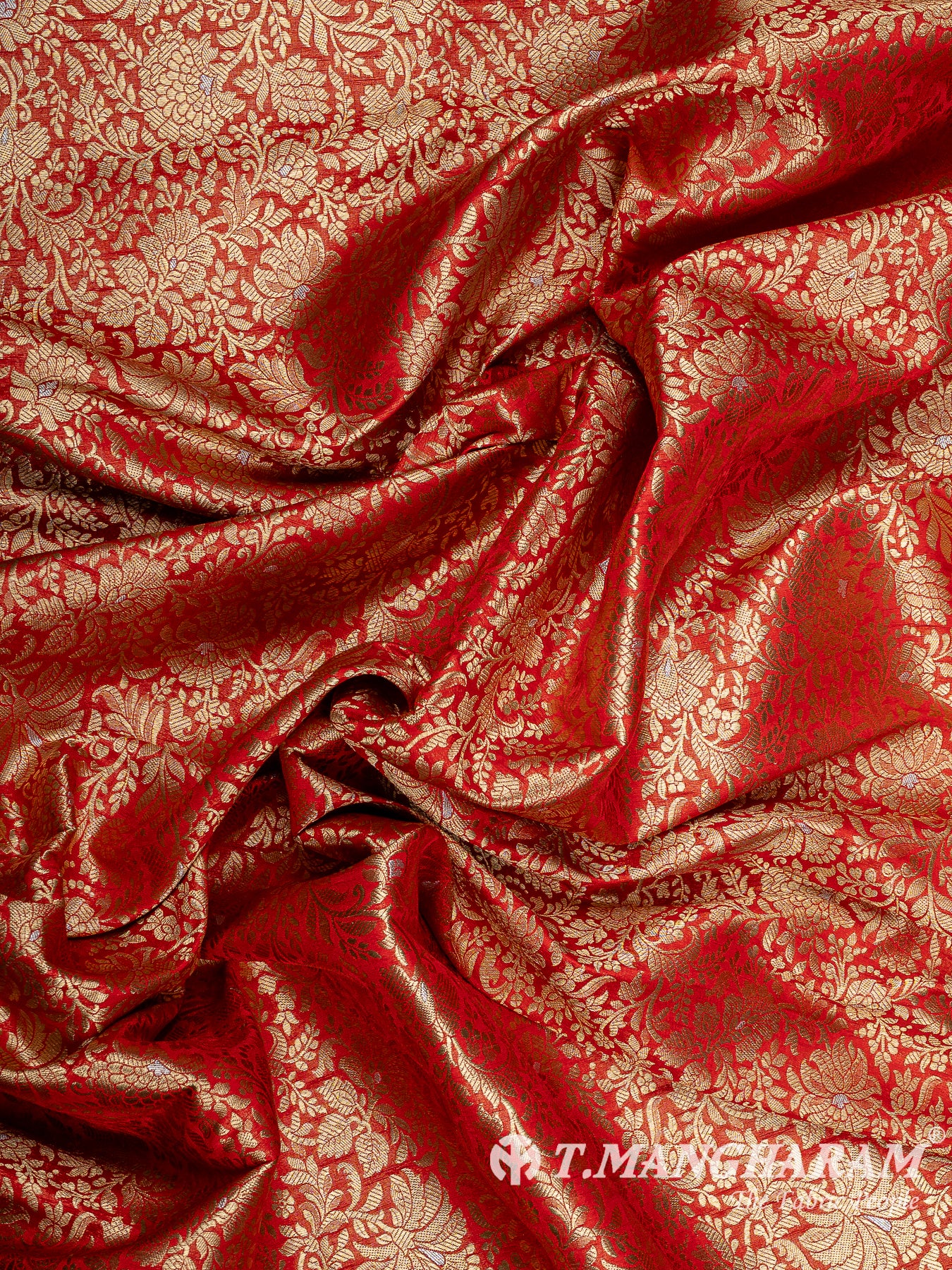 Red Banaras Fabric - EB9862