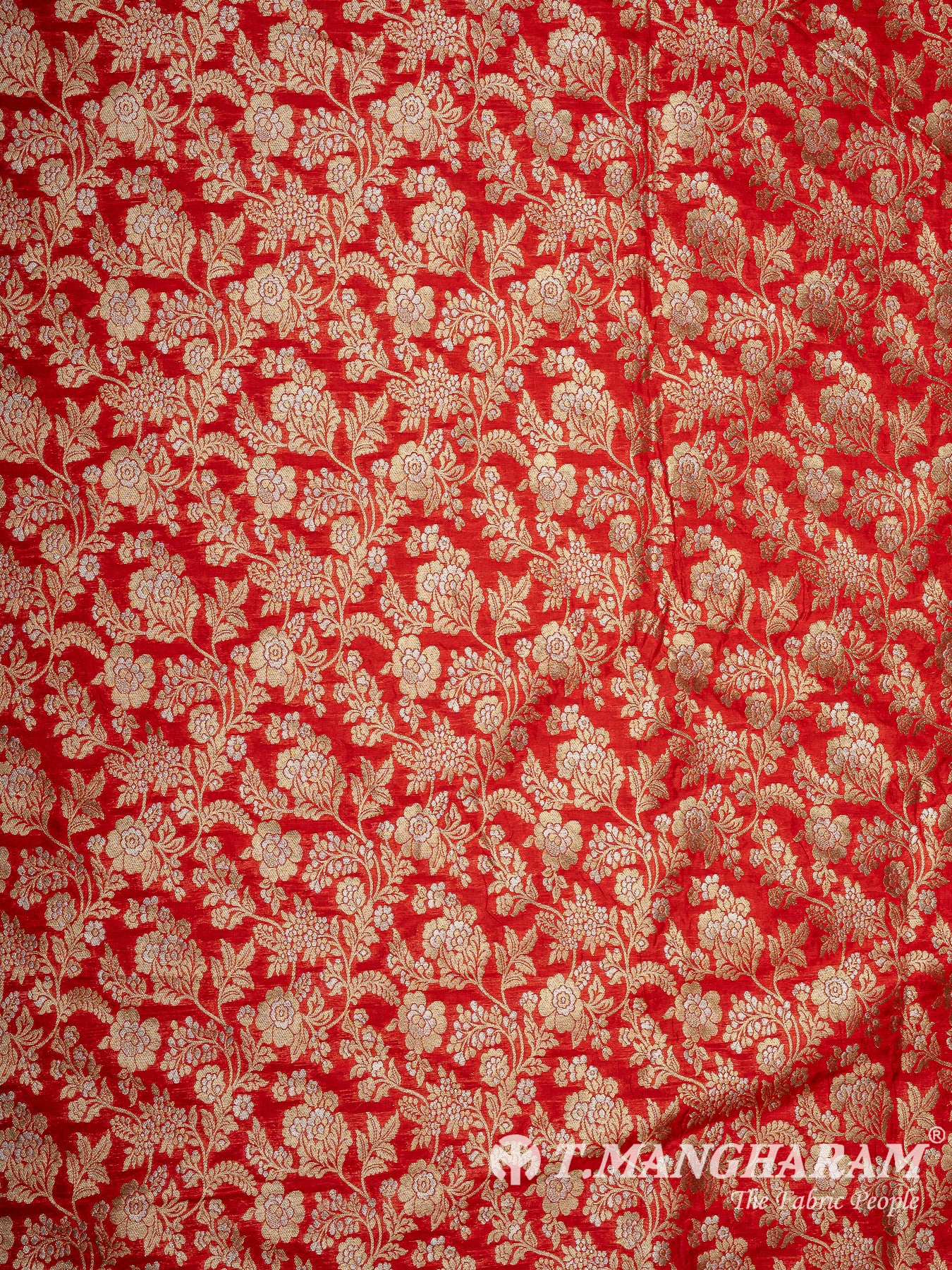 Red Banaras Fabric - EB9868