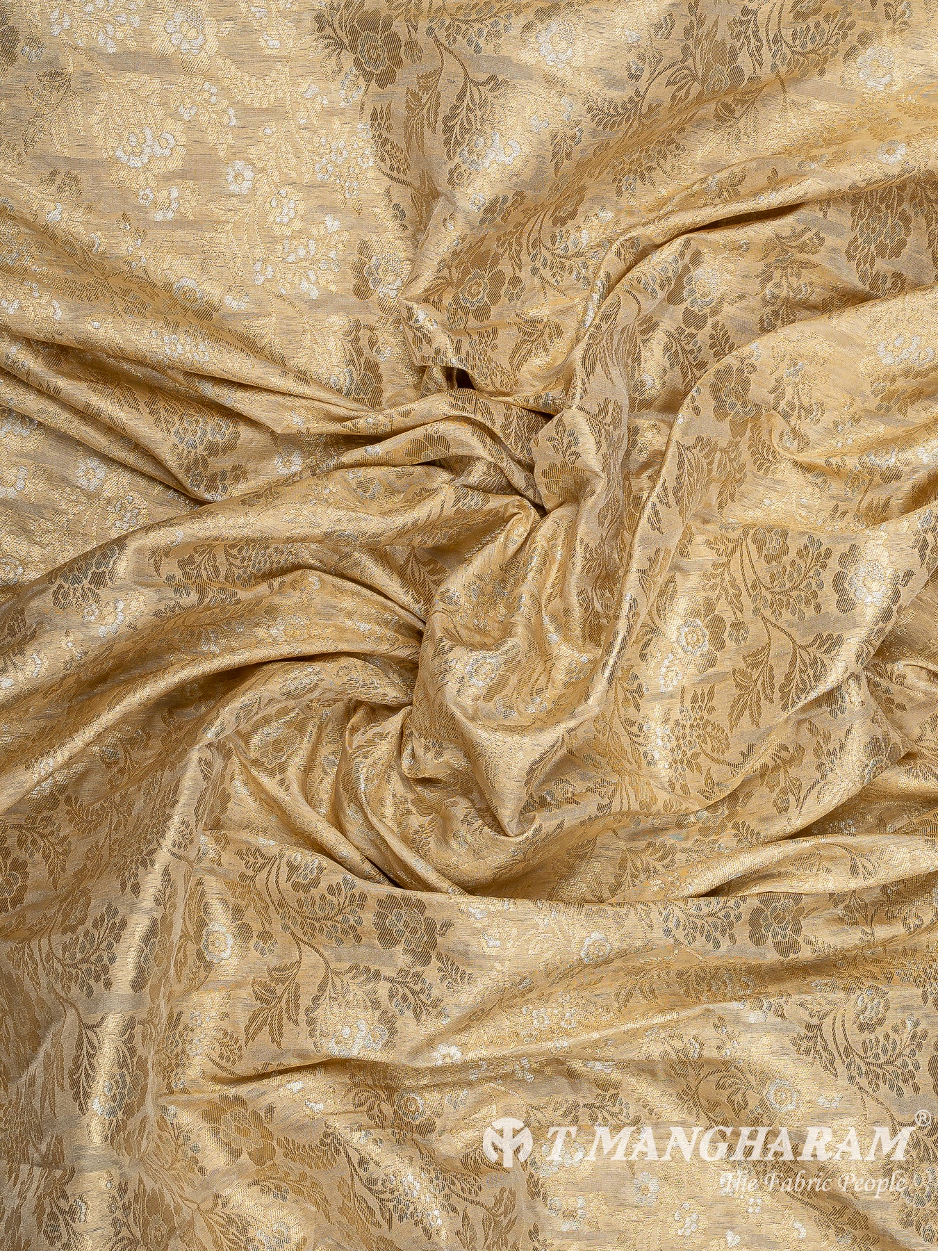 Beige Banaras Fabric - EB9867