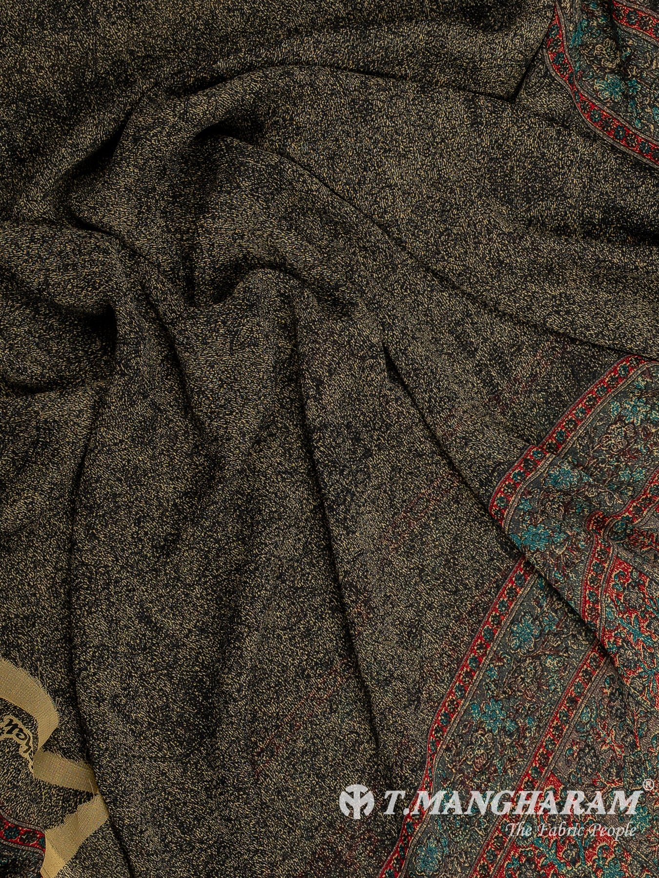 Green Crepe Chudidhar Fabric Set - EF1584