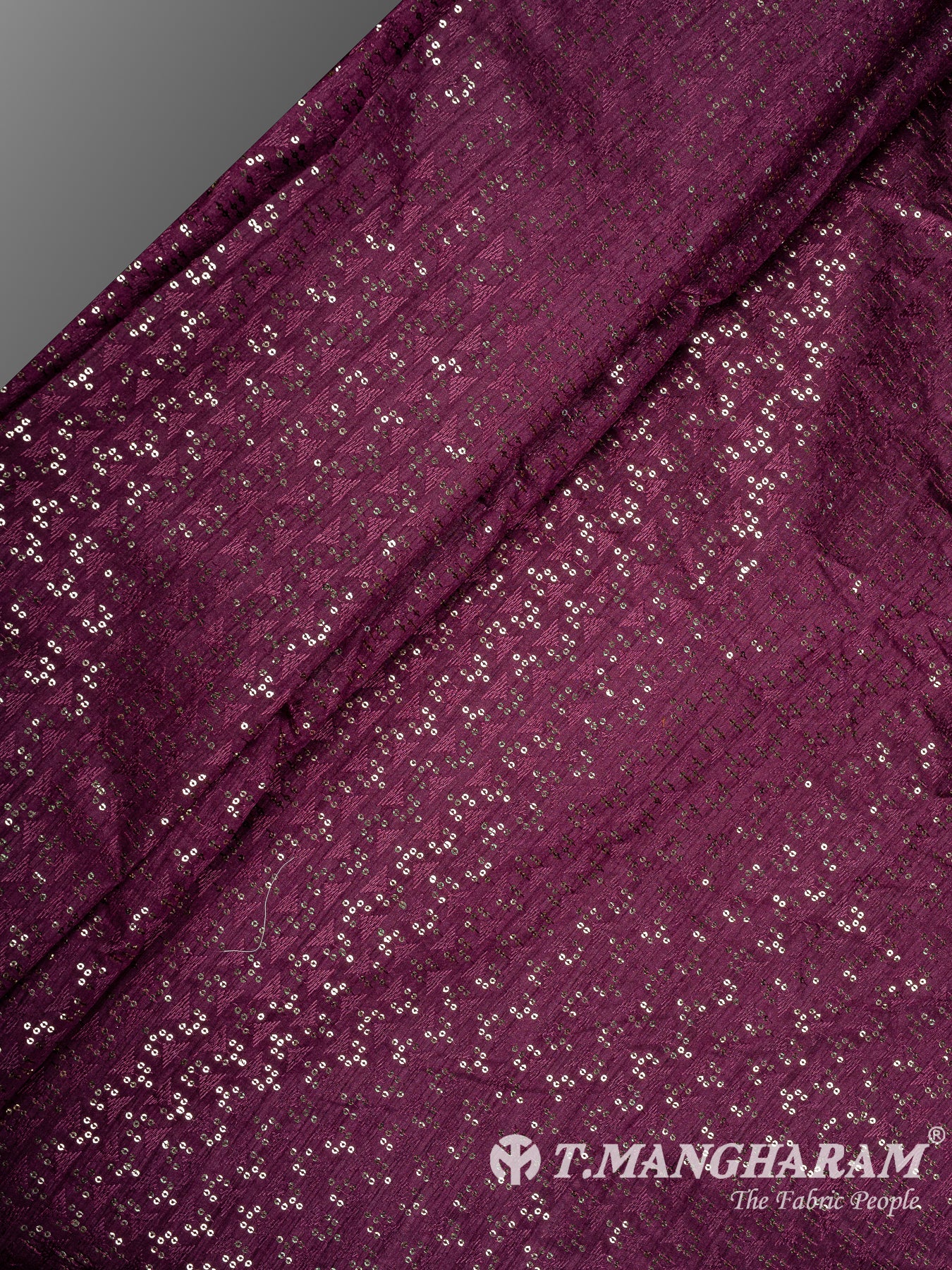 Purple Semi Raw Silk Fabric - EB10019