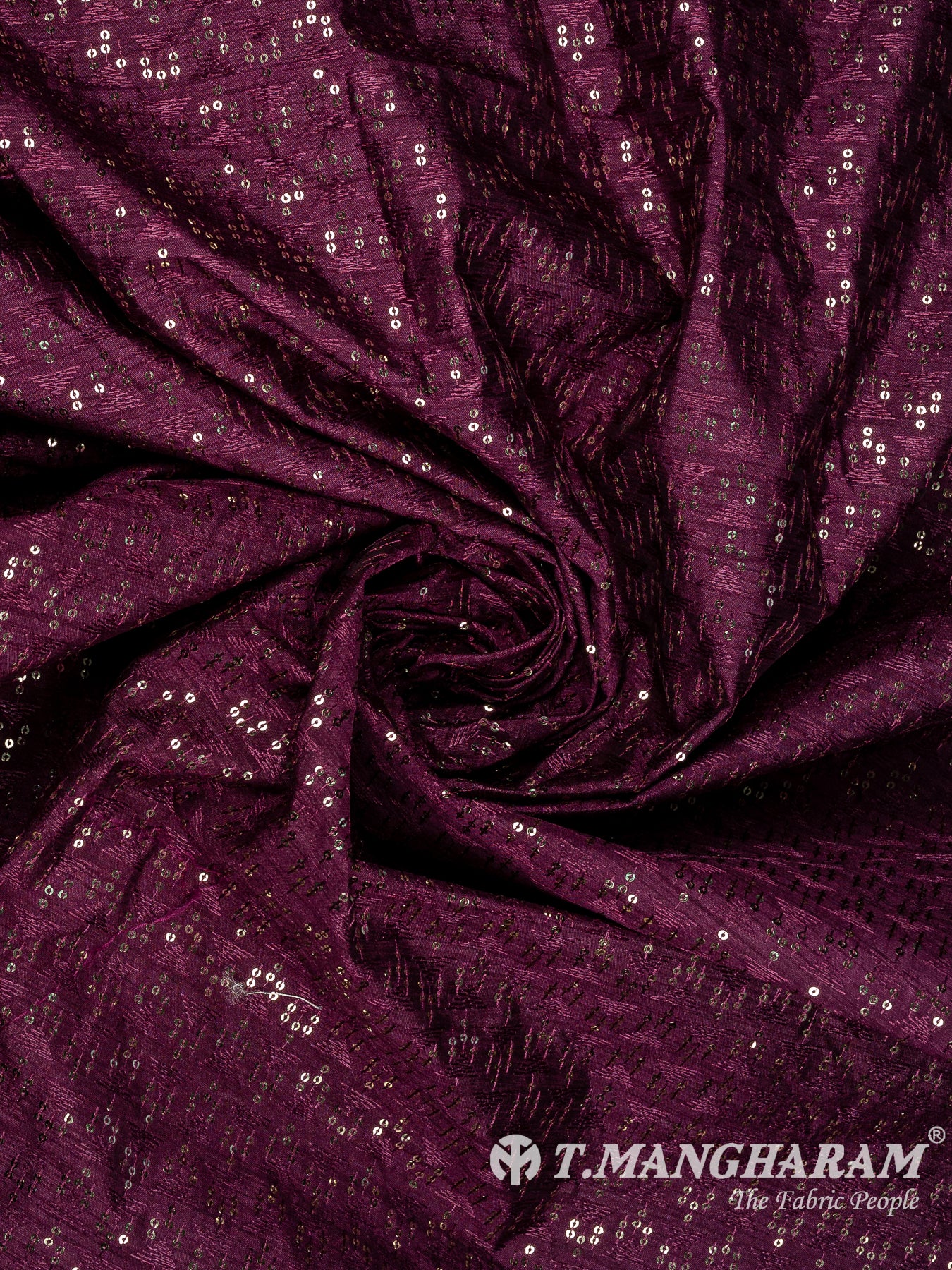 Purple Semi Raw Silk Fabric - EB10019