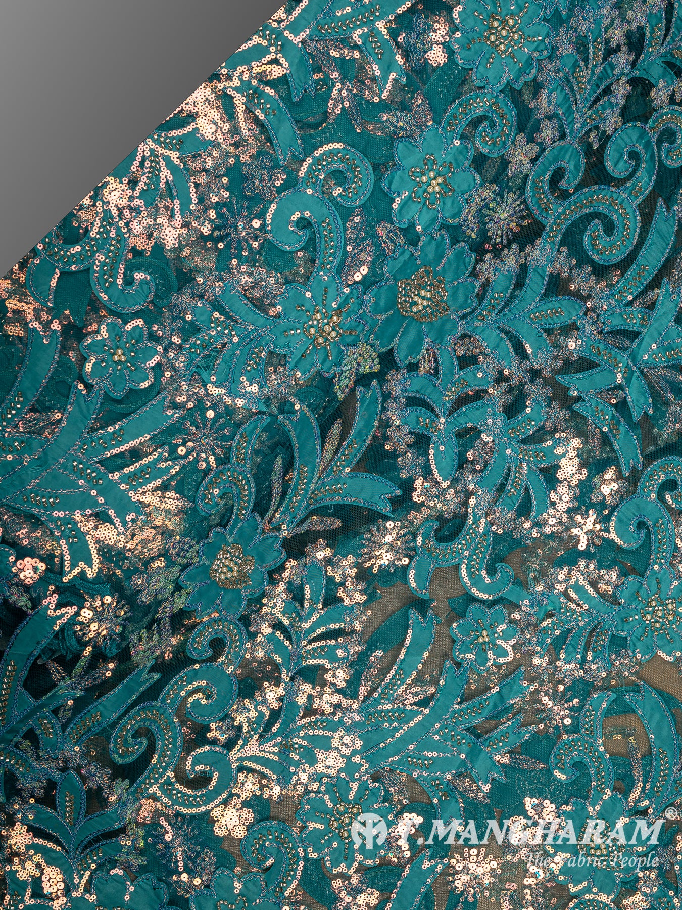 Green Fancy Net Fabric - EB10027