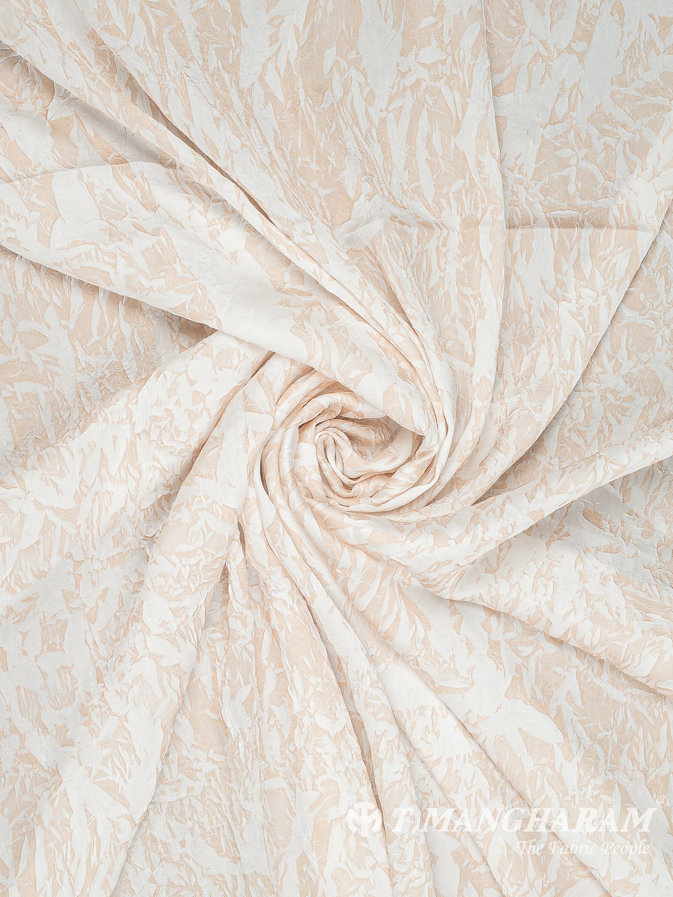 Beige Satin Fabric - EC13491