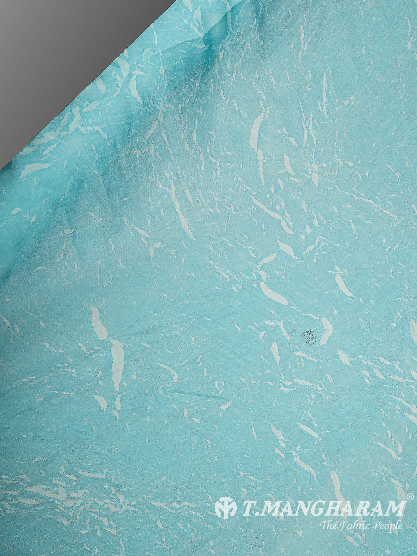 Blue Satin Fabric - EC13498