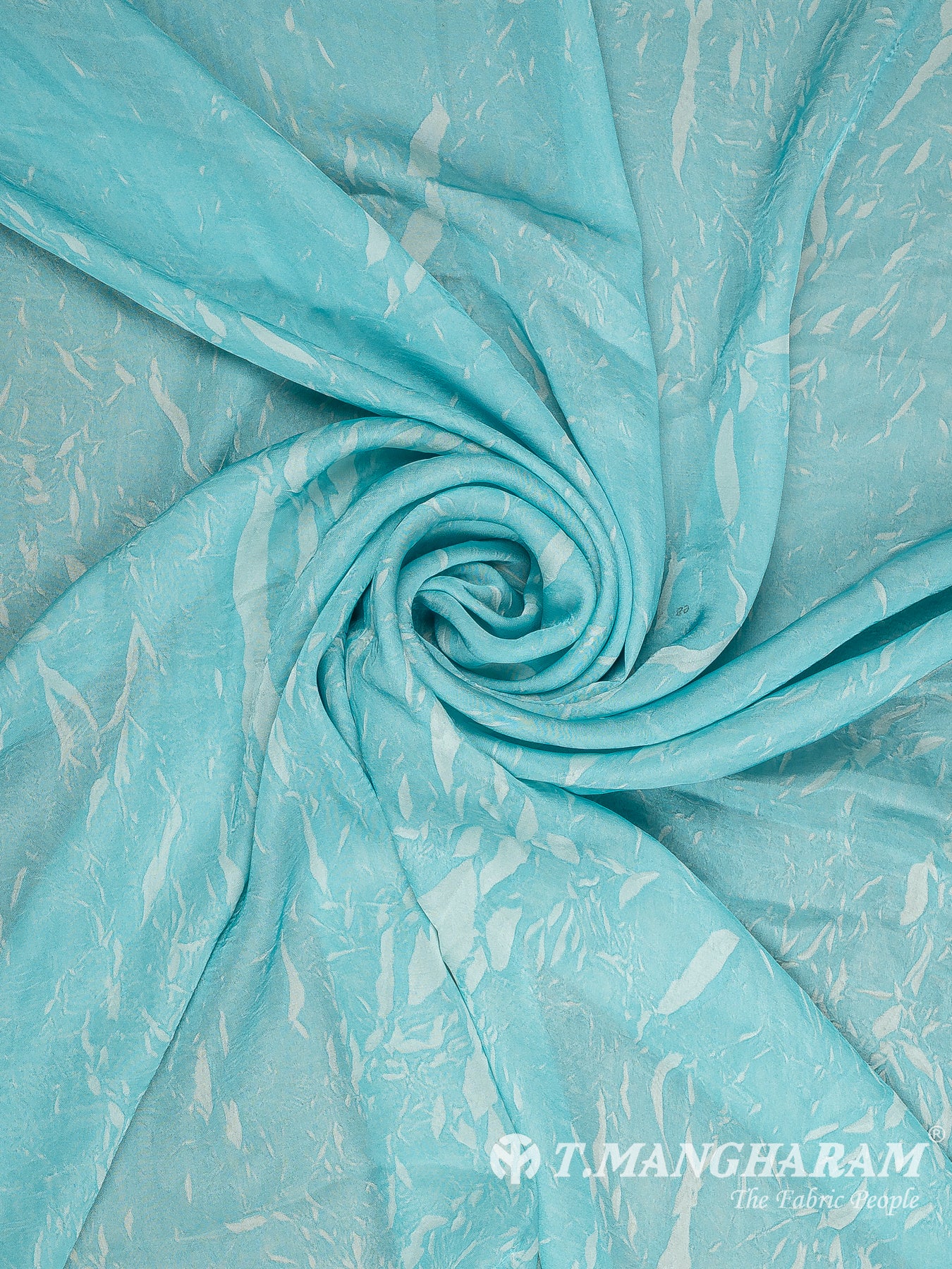 Blue Satin Fabric - EC13498