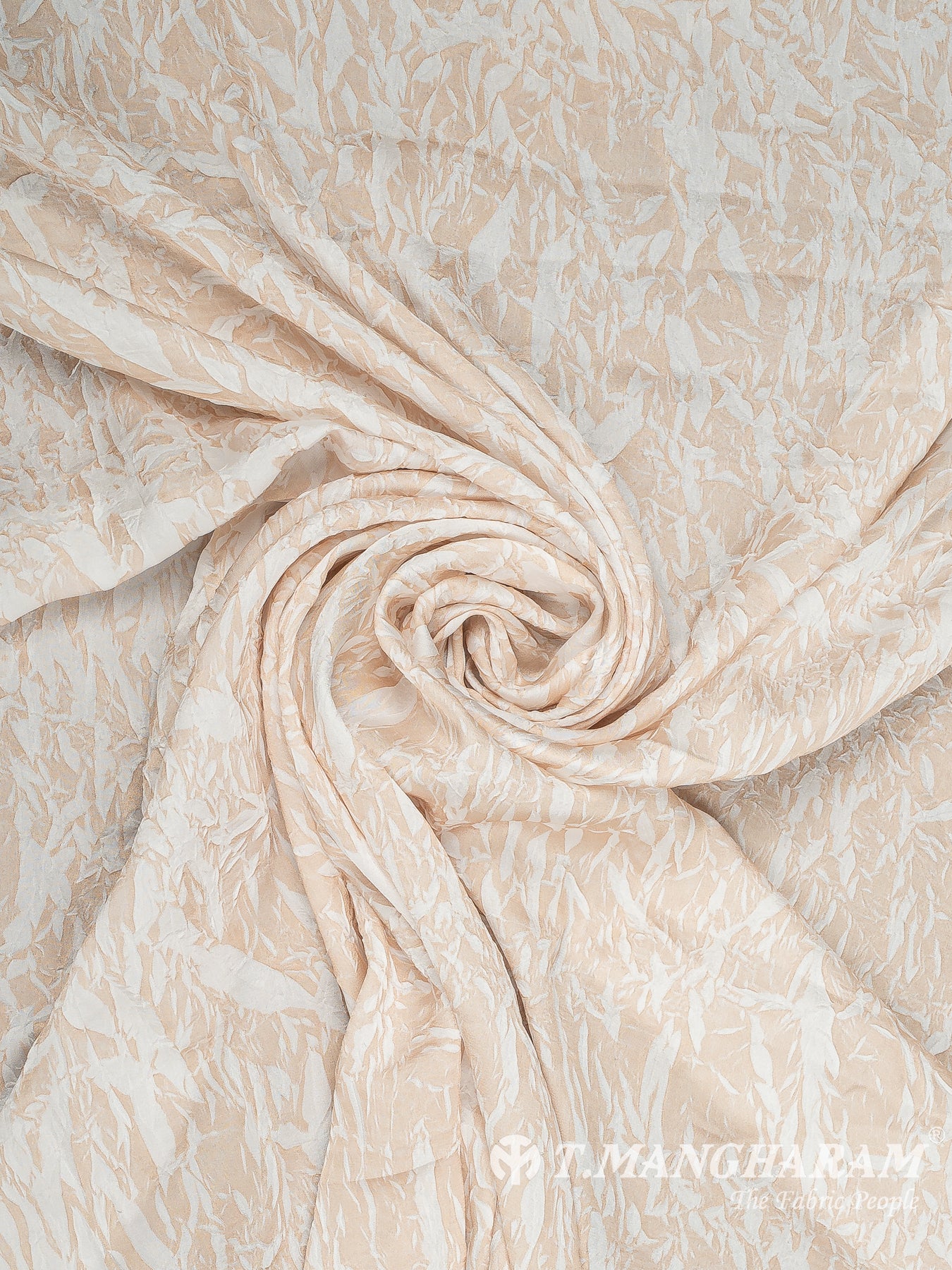 Beige Satin Fabric - EC13492