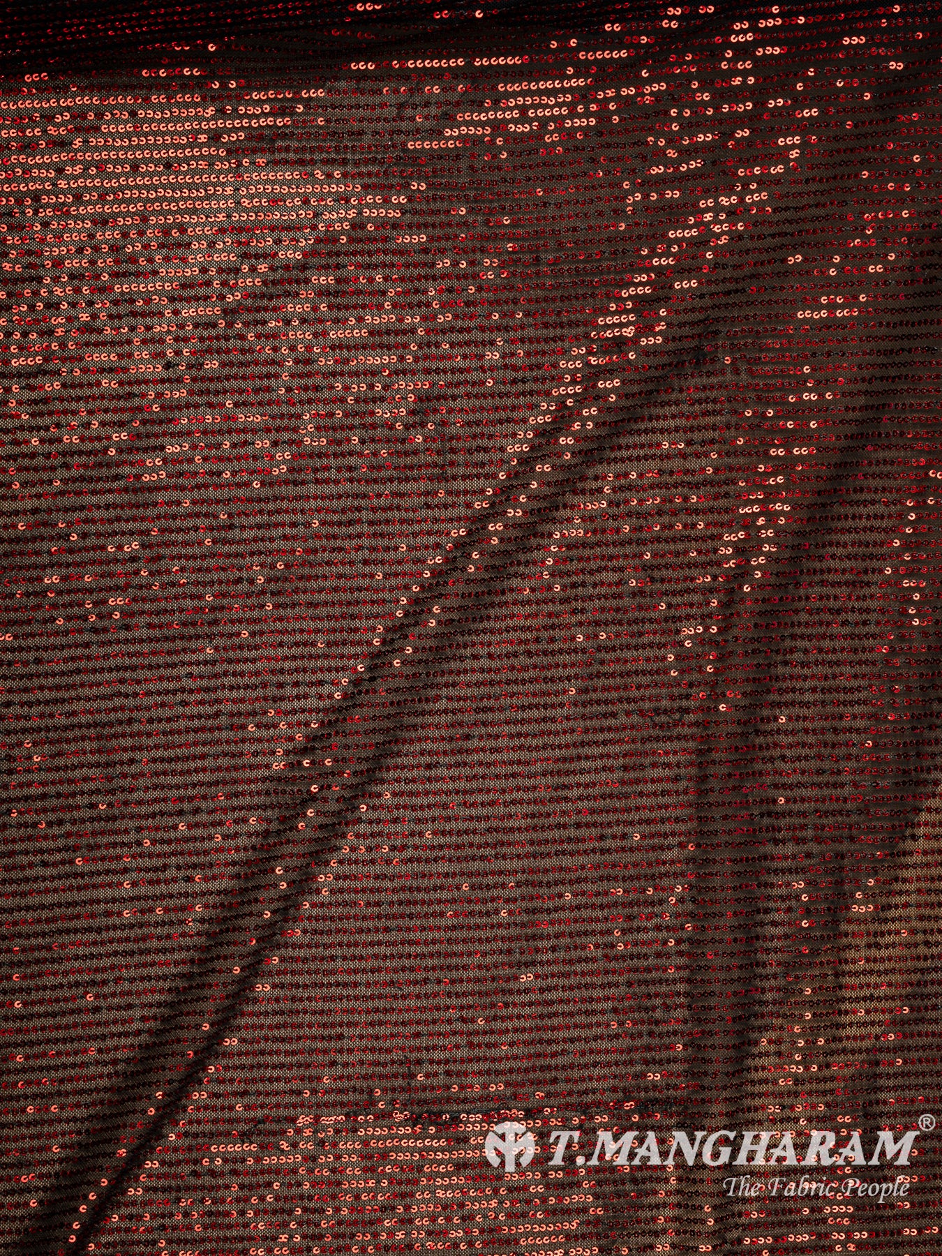 Maroon Stretch Net Fabric - EC13307