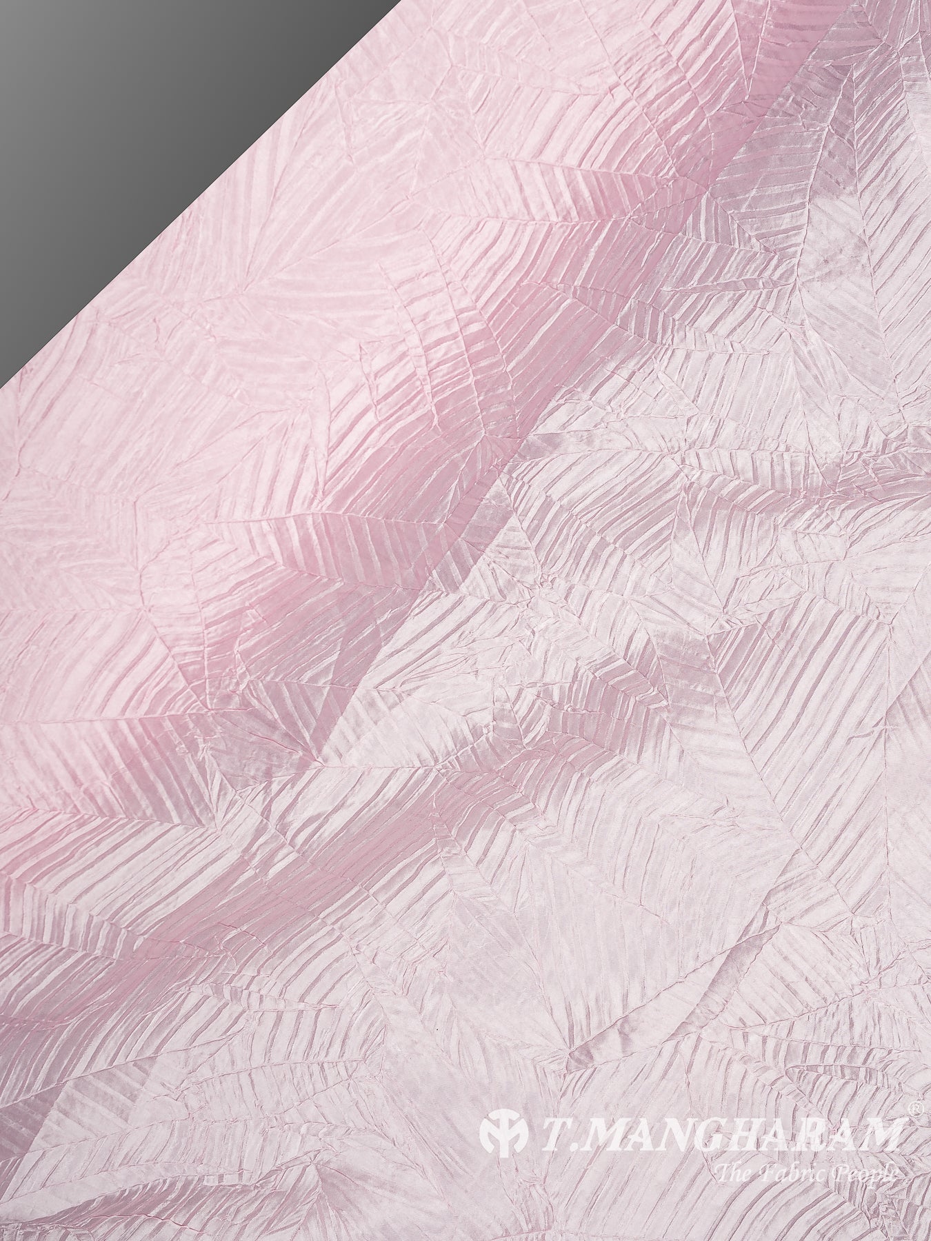 Pink Embossed Satin Fabric - EB10079