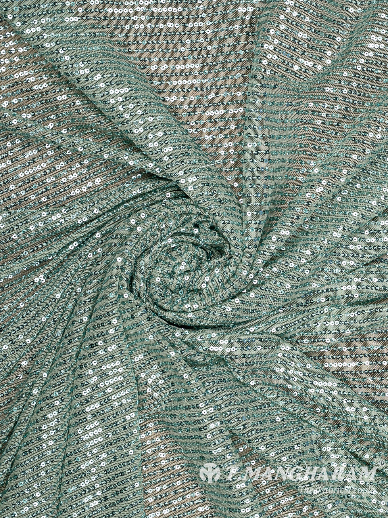 Green Stretch Net Fabric - EC13297