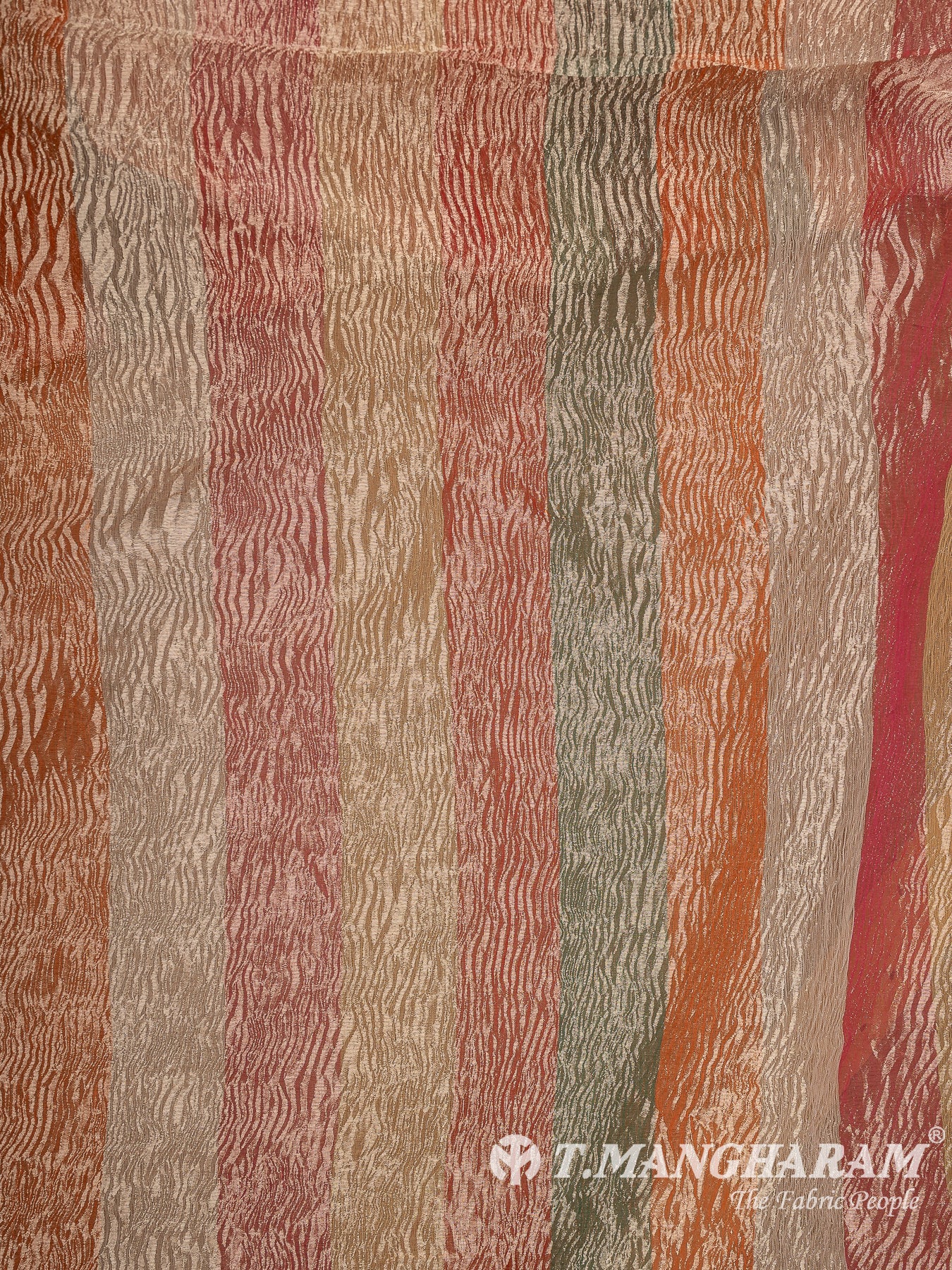 Multicolor Crushed Tissue Fabric - EC13422