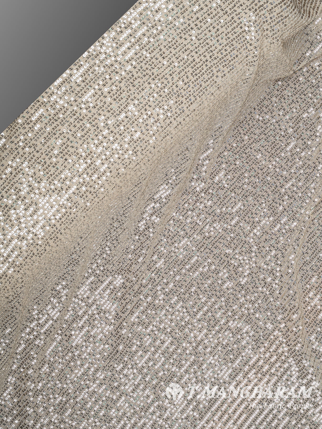Beige Stretch Net Fabric - EC13302