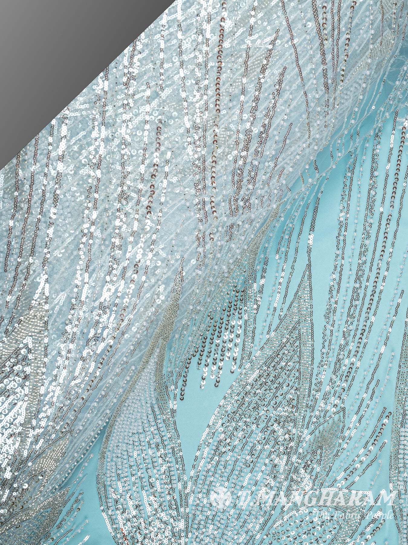 Blue Net Fabric - EC13538