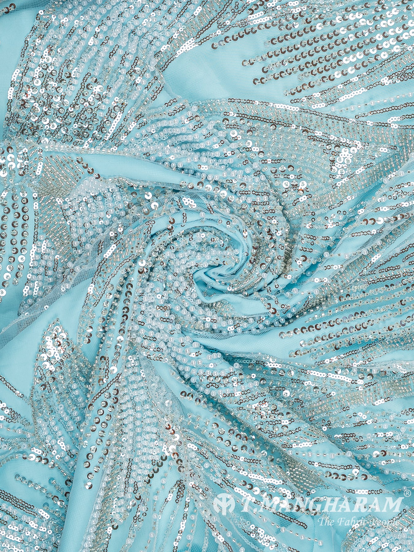 Blue Net Fabric - EC13538