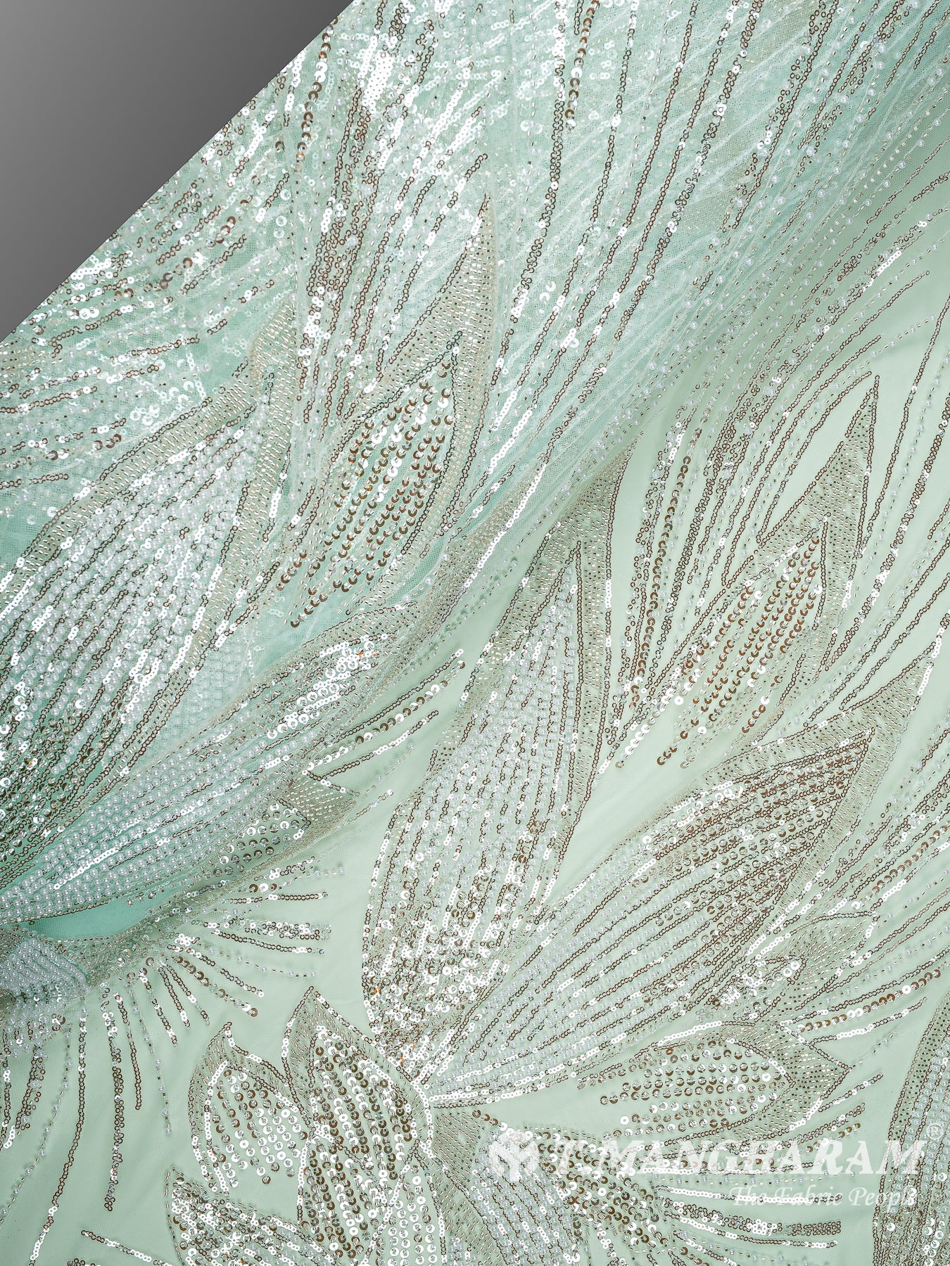 Green Fancy Net Fabric - EC13541