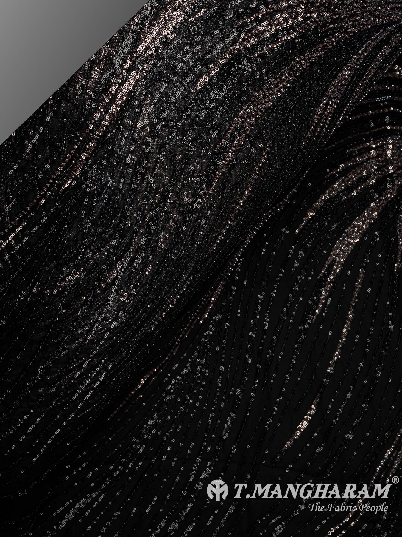Black Fancy Net Fabric - EC13542