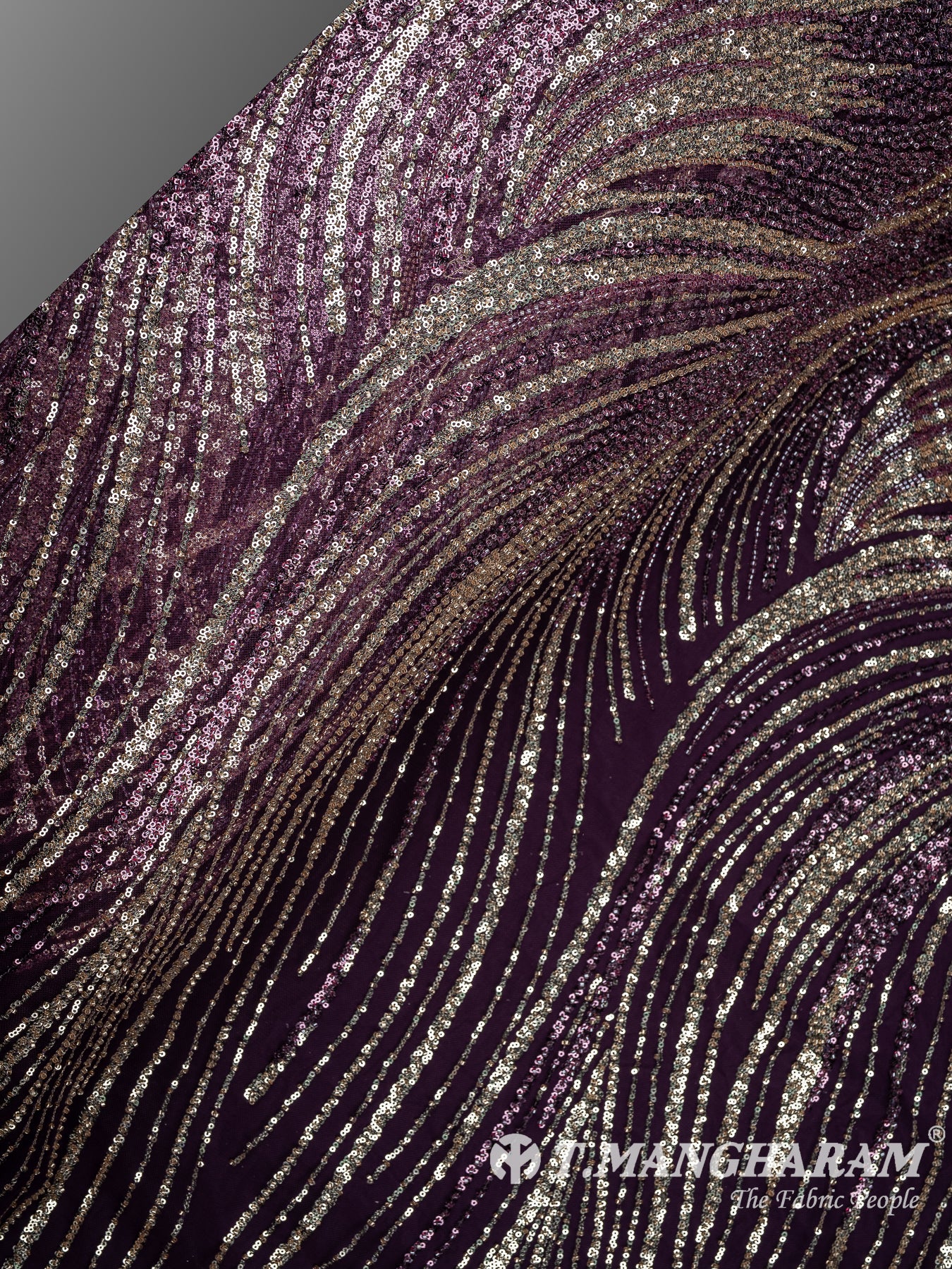 Purple Fancy Net Fabric - EC13545