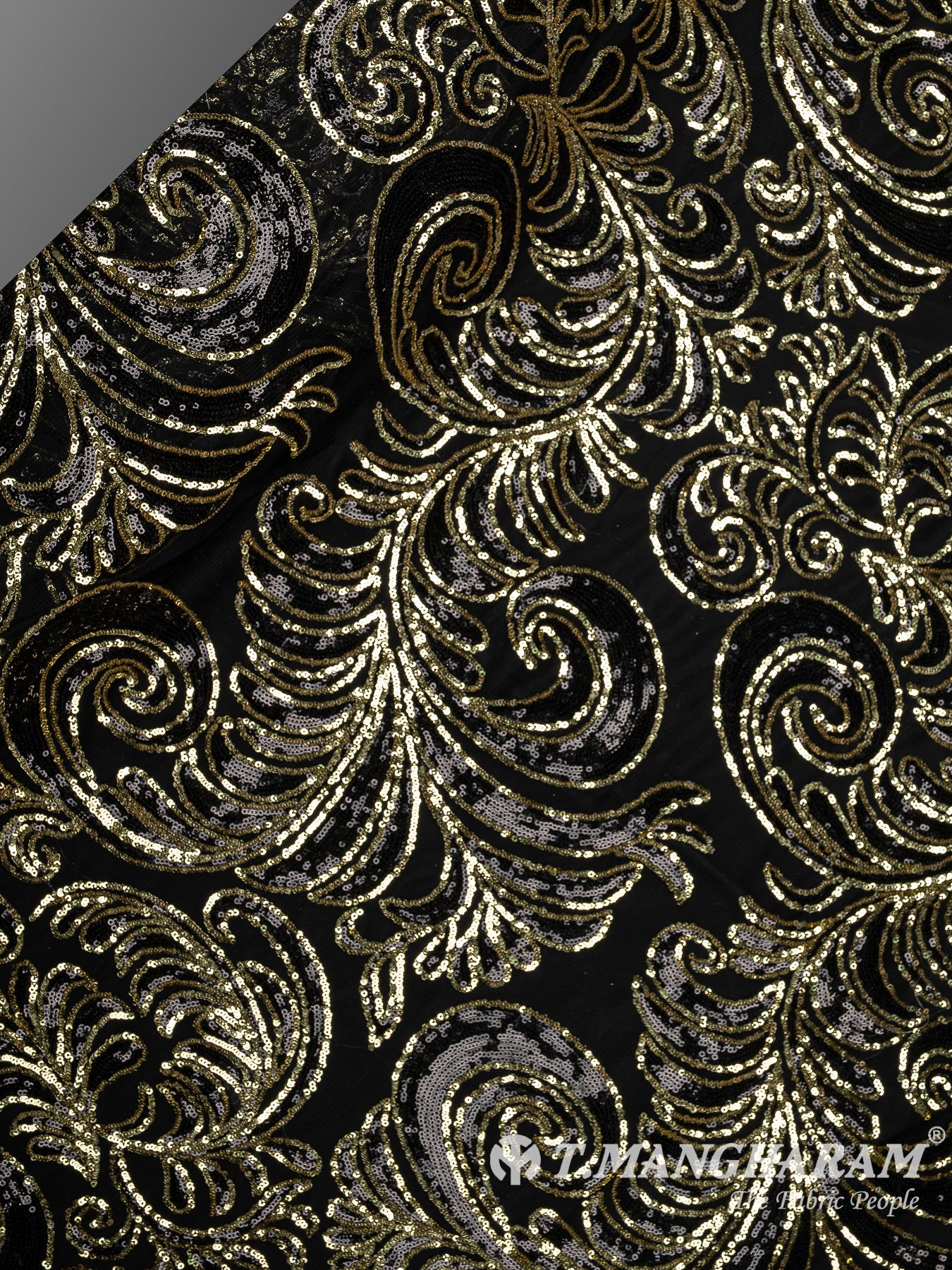 Black Fancy Net Fabric - EC13531