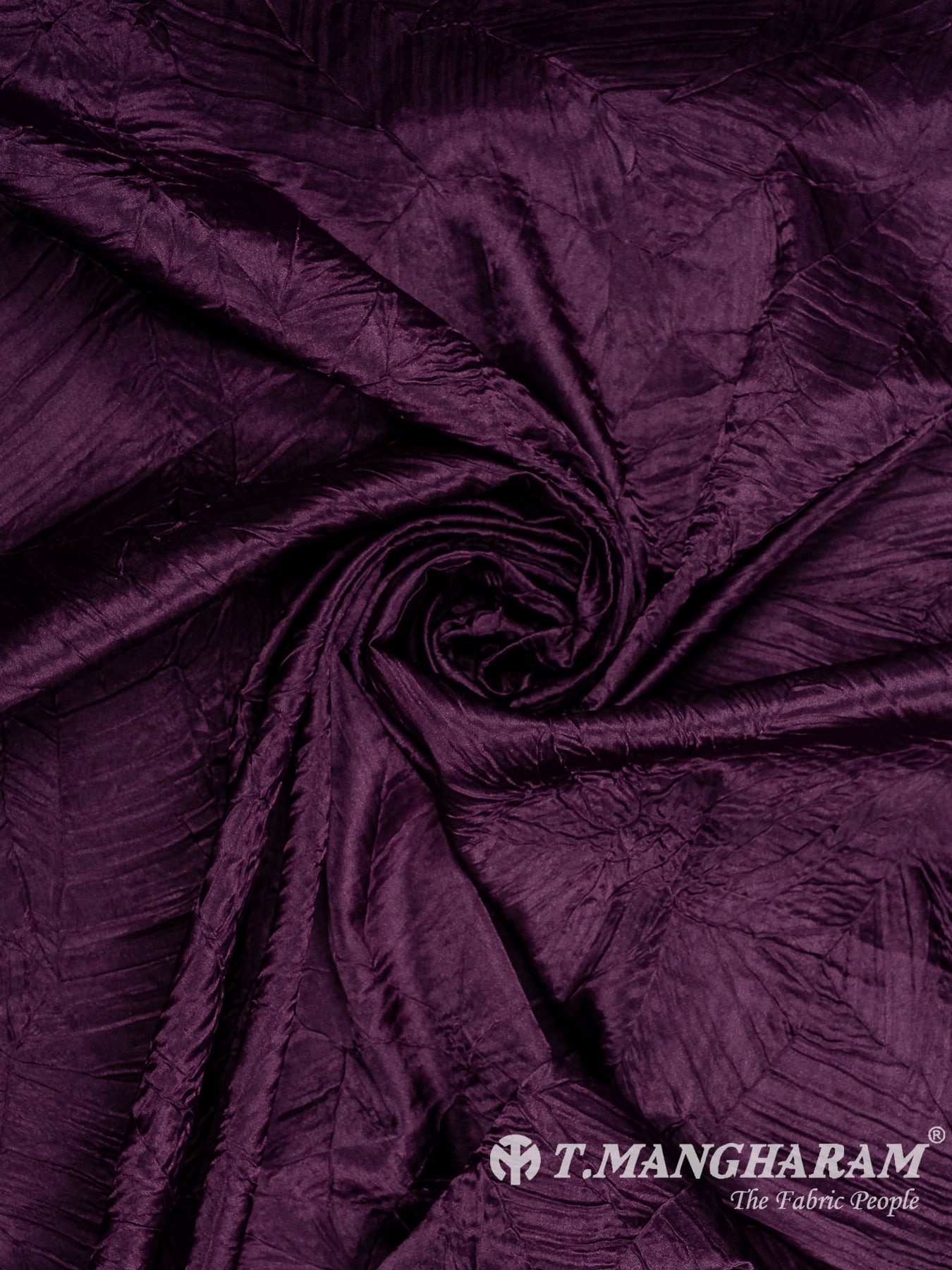 Purple Embossed Satin Fabric - EB10082