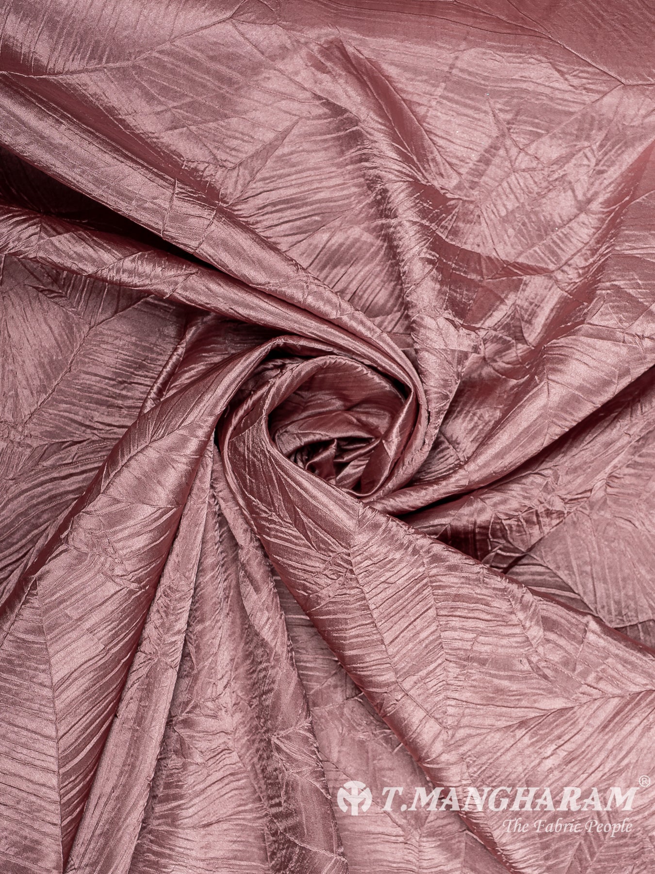 Pink Embossed Satin Fabric - EB10080