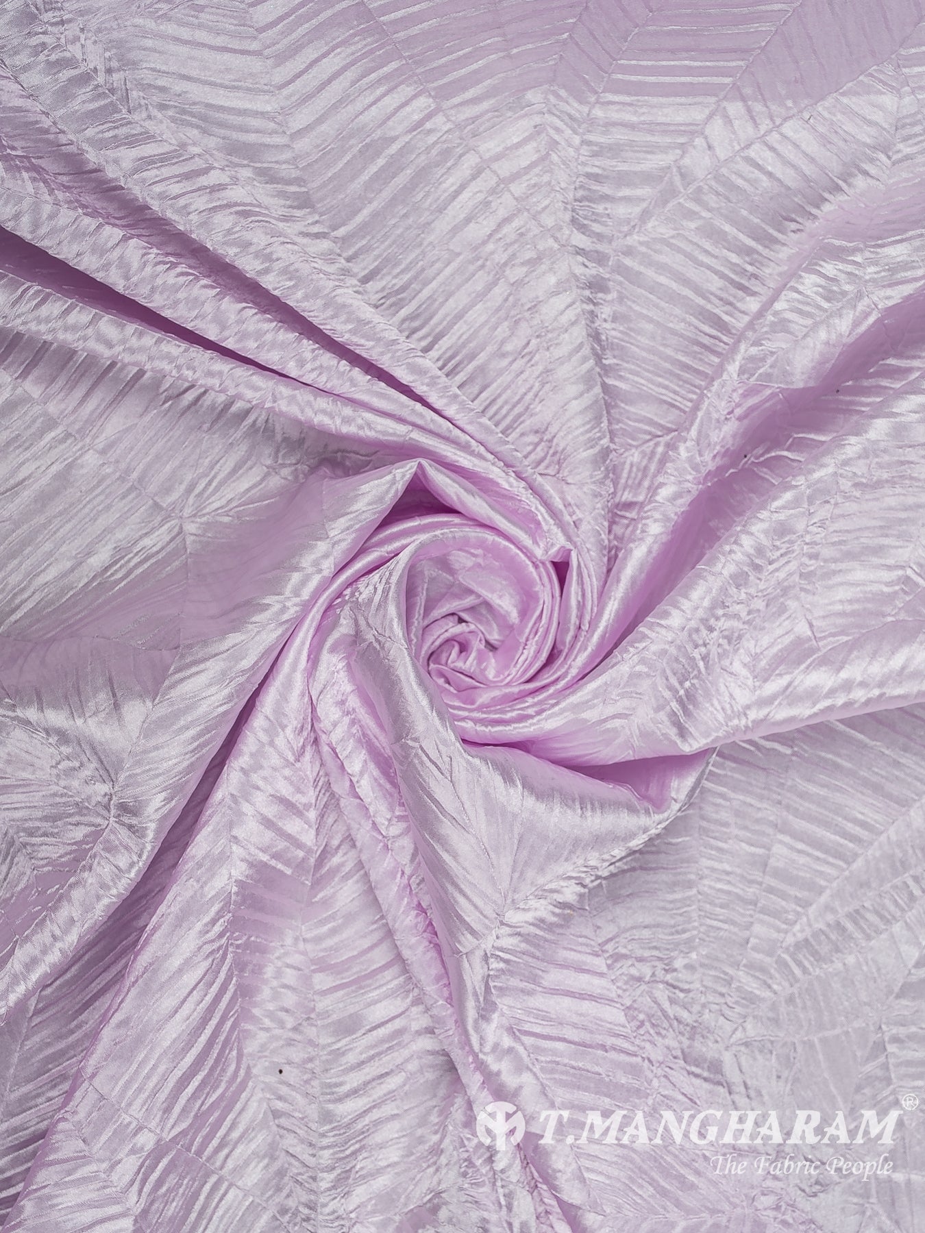 Pink Embossed Satin Fabric - EB10077