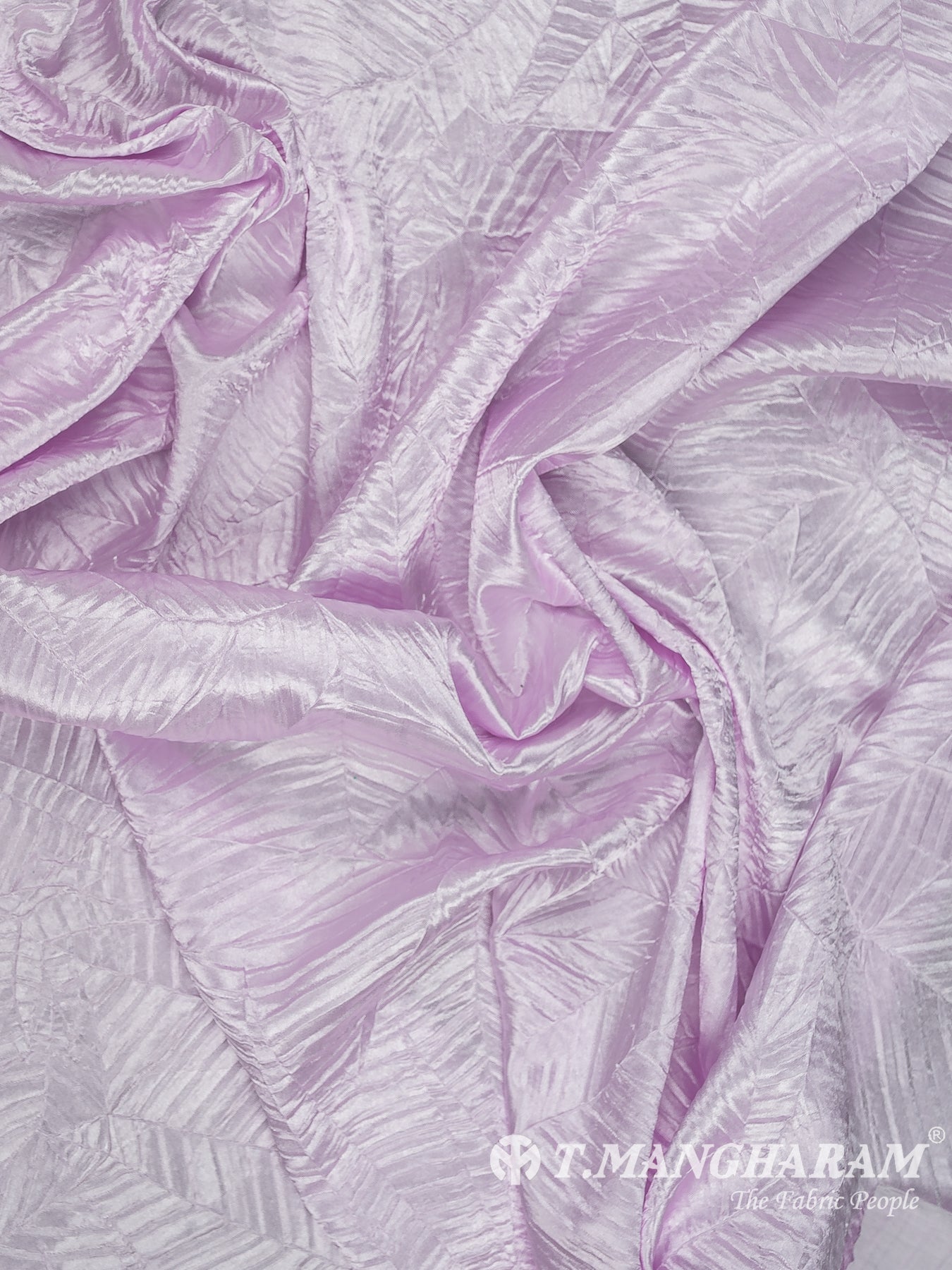 Pink Embossed Satin Fabric - EB10077