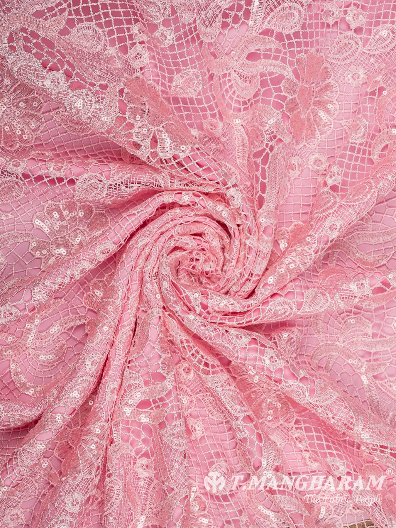 Pink Fancy Net Fabric - EC13536