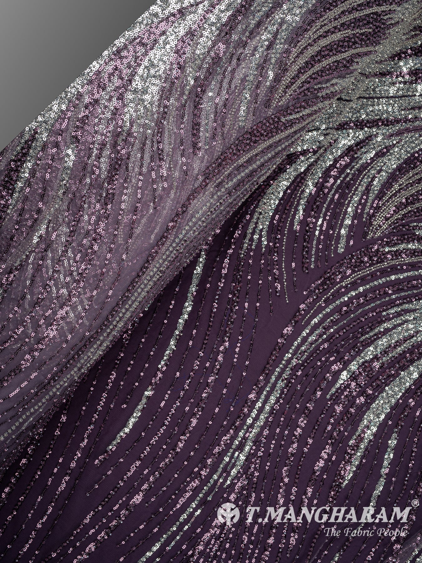 Purple Fancy Net Fabric - EC13544