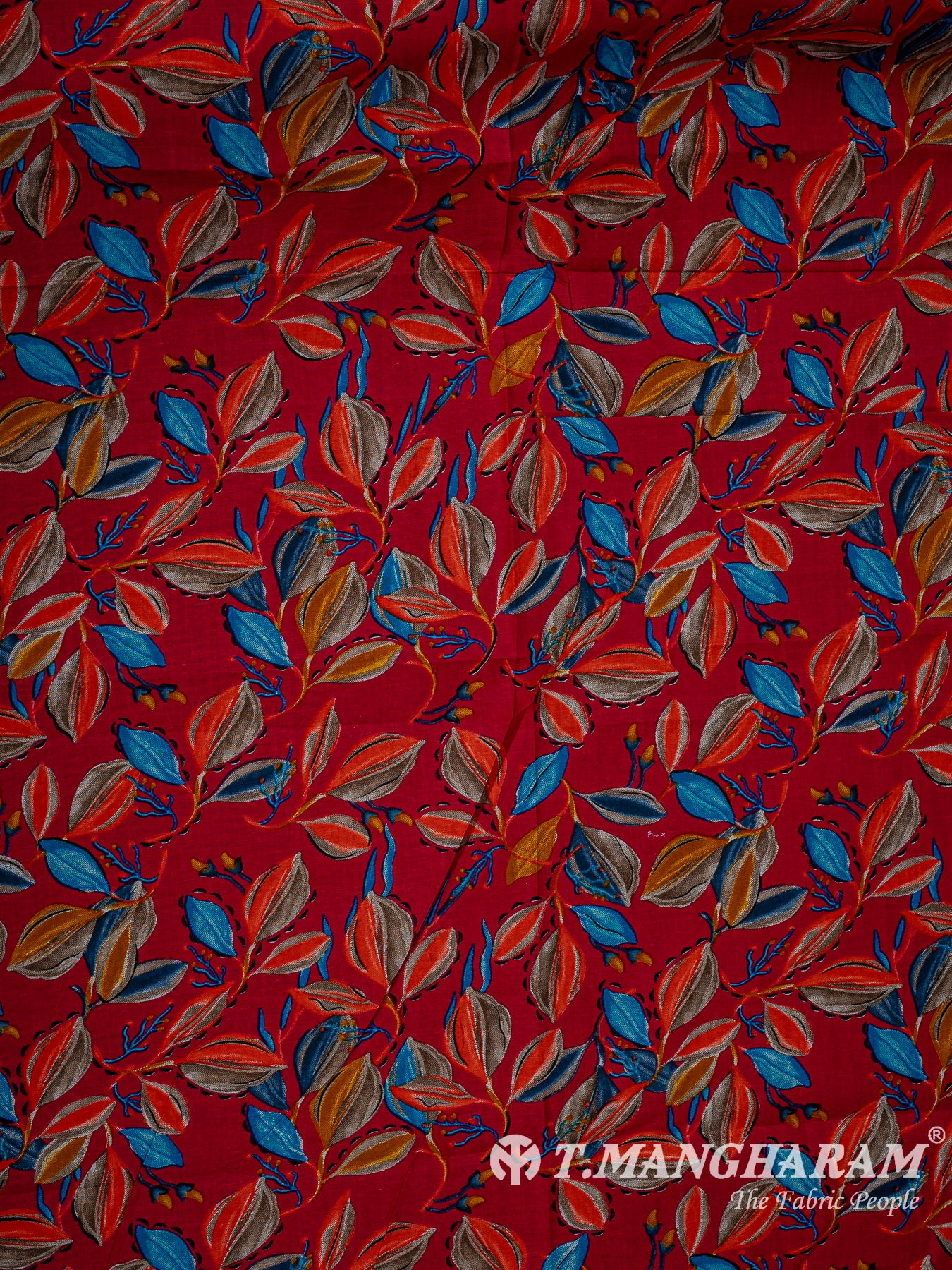 Maroon Cotton Fabric - EC13782