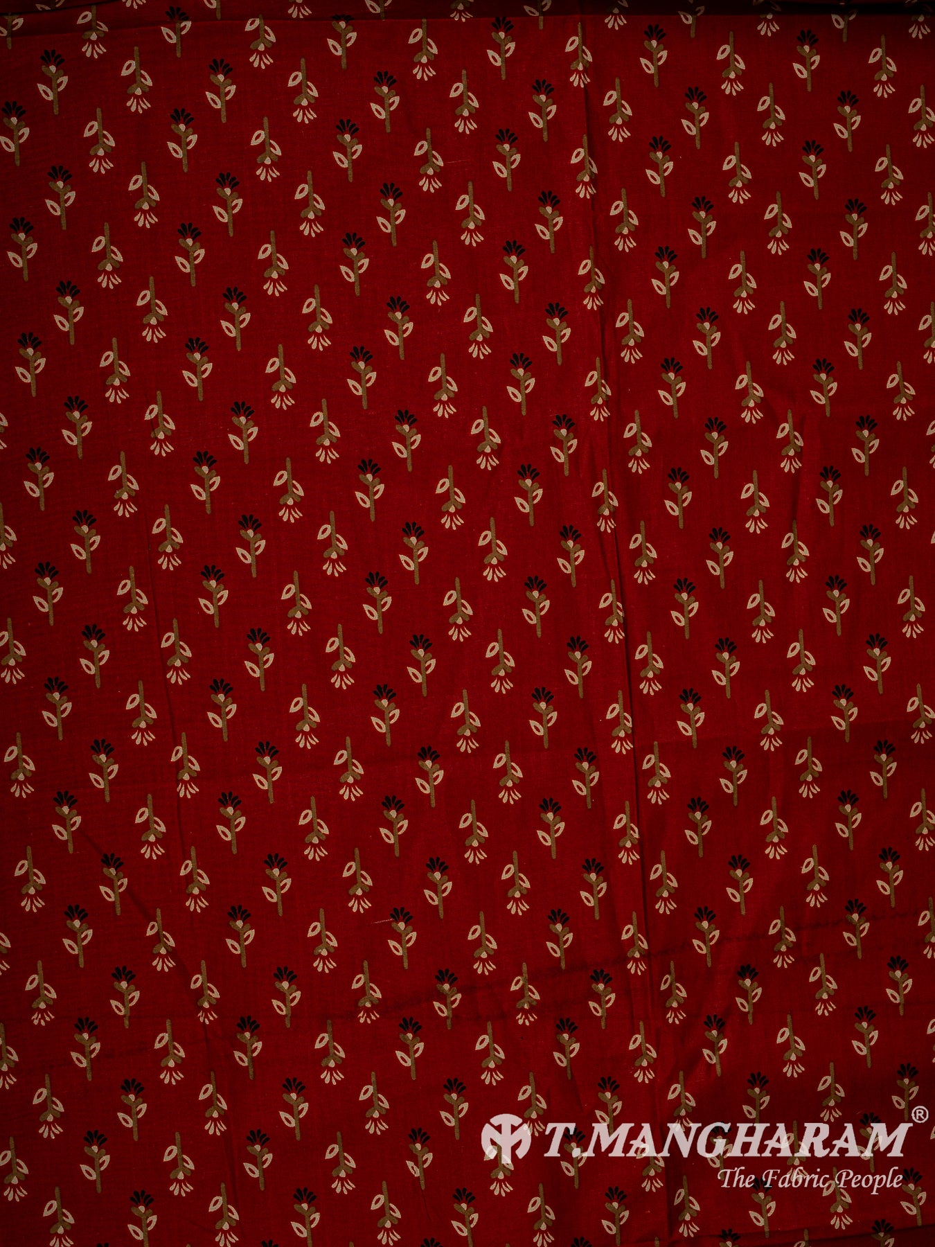 Maroon Cotton Fabric - EC13787