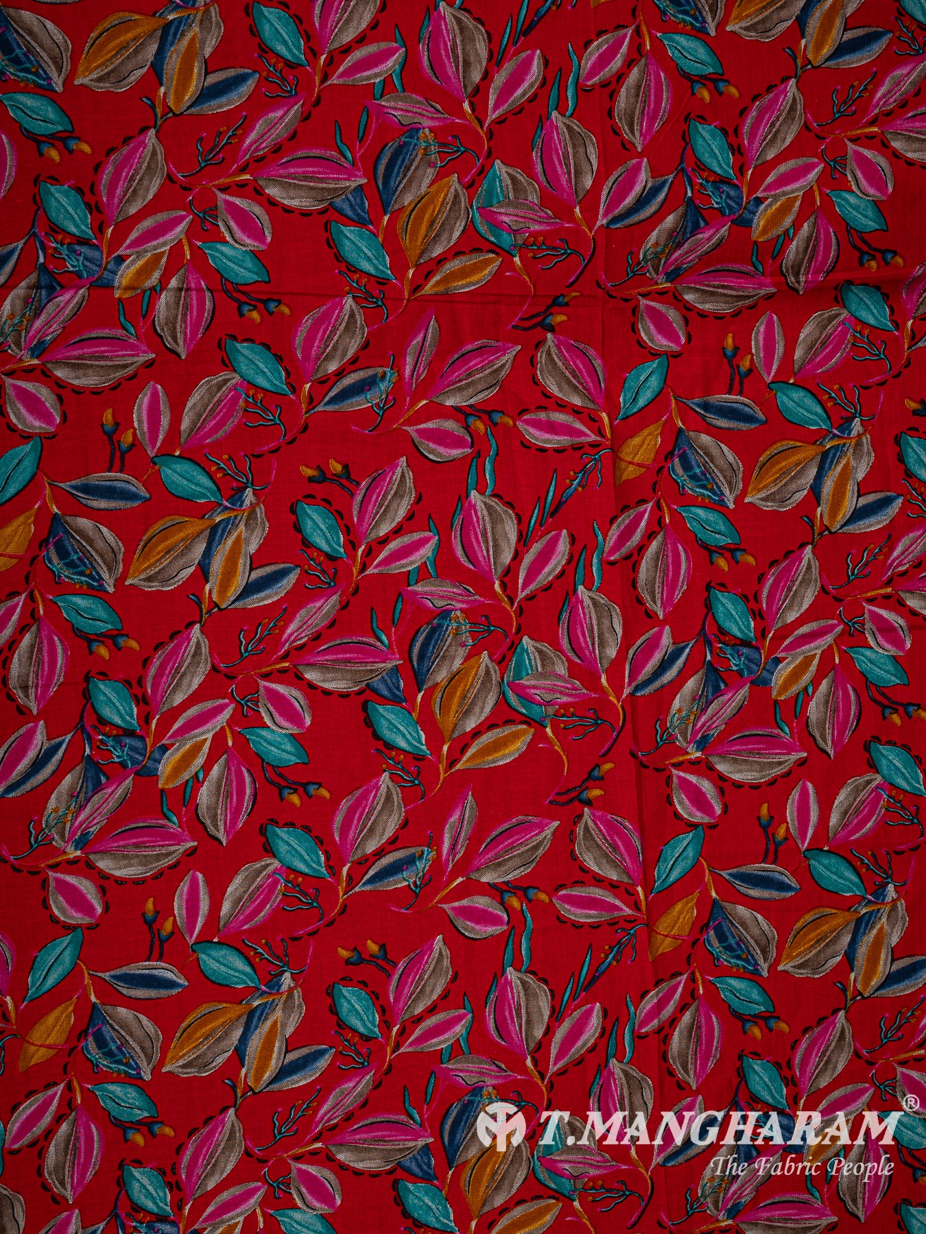 Maroon Cotton Fabric - EC13784