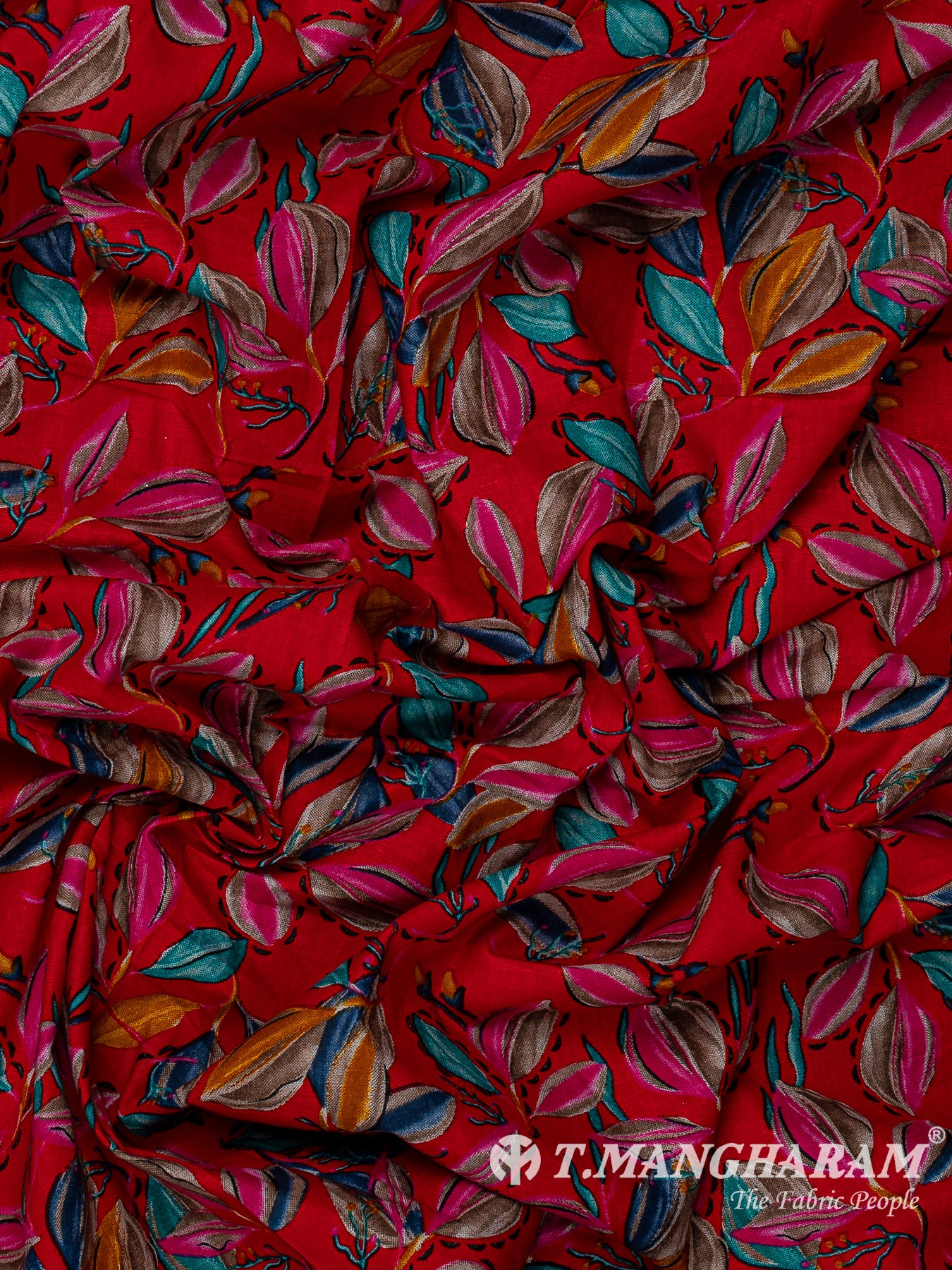 Maroon Cotton Fabric - EC13784