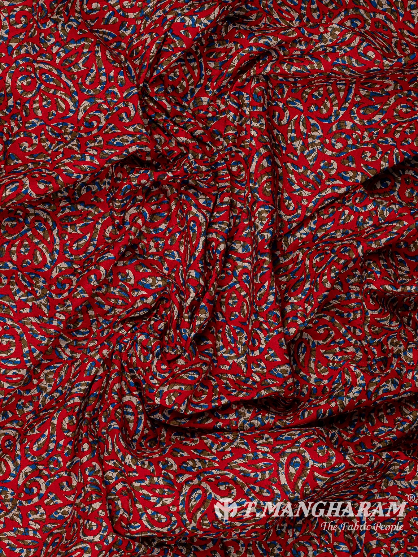 Red Cotton Fabric - EC13780