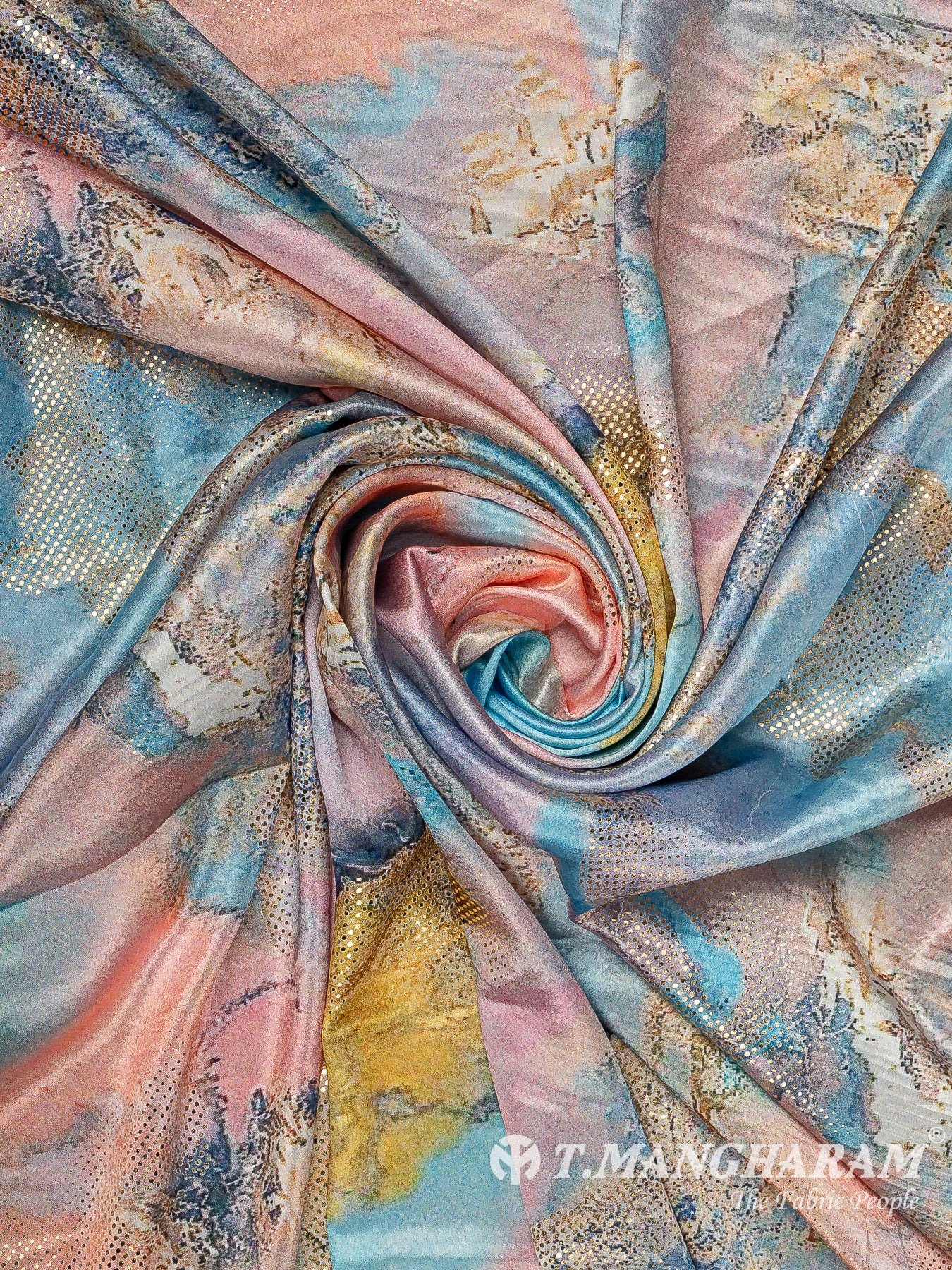 Multicolor Satin Fabric - EB10228