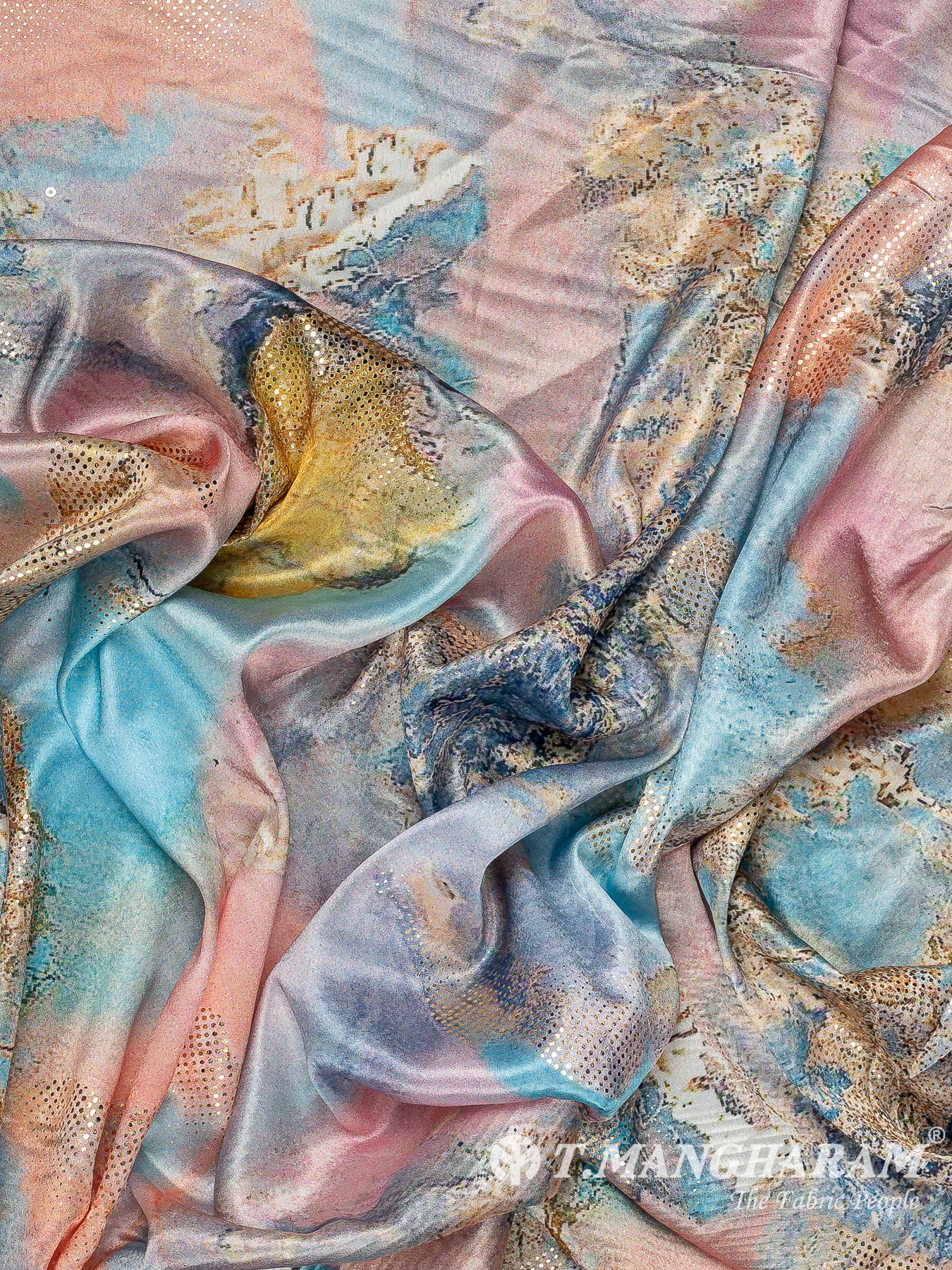 Multicolor Satin Fabric - EB10228