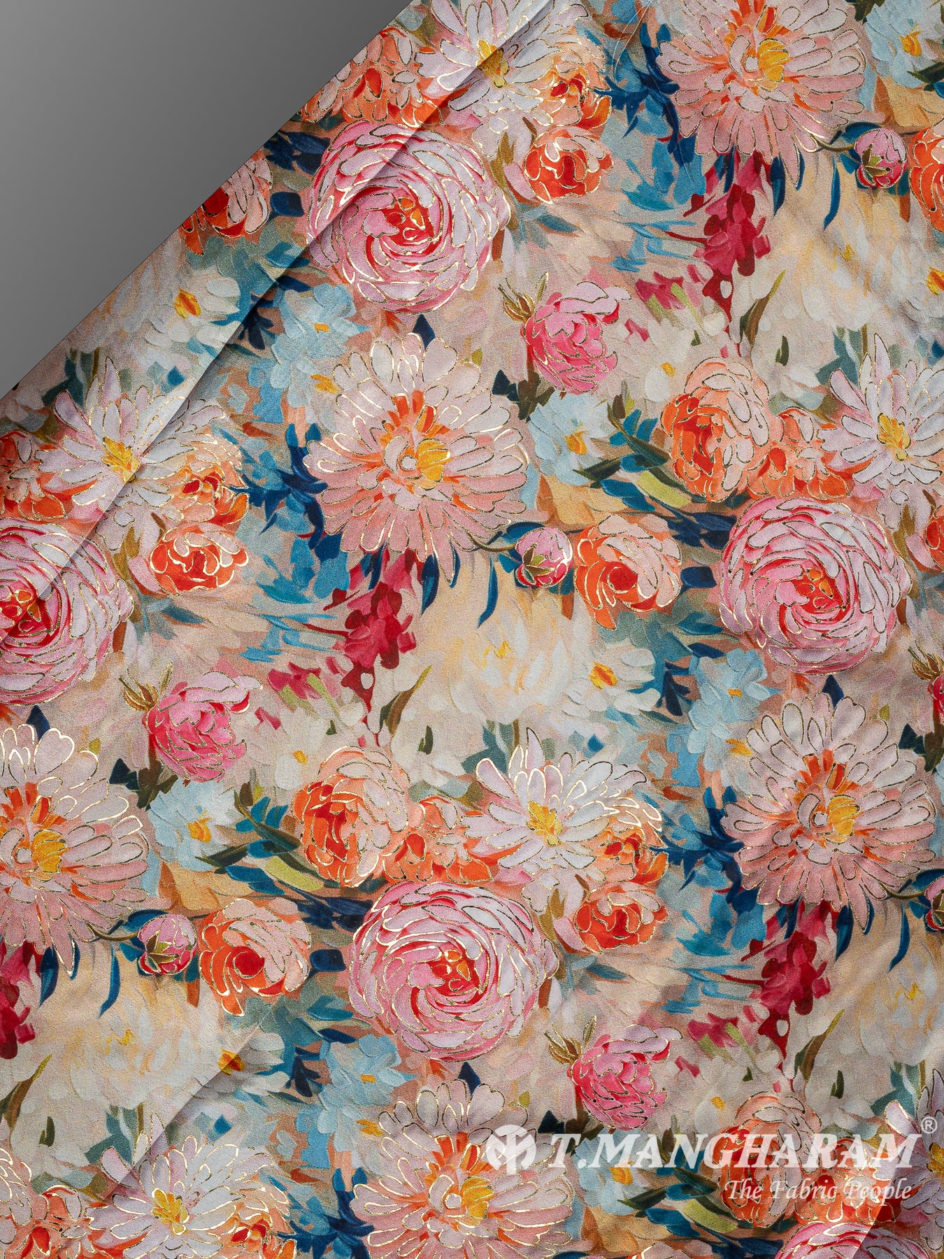 Multicolor Satin Fabric - EB10229