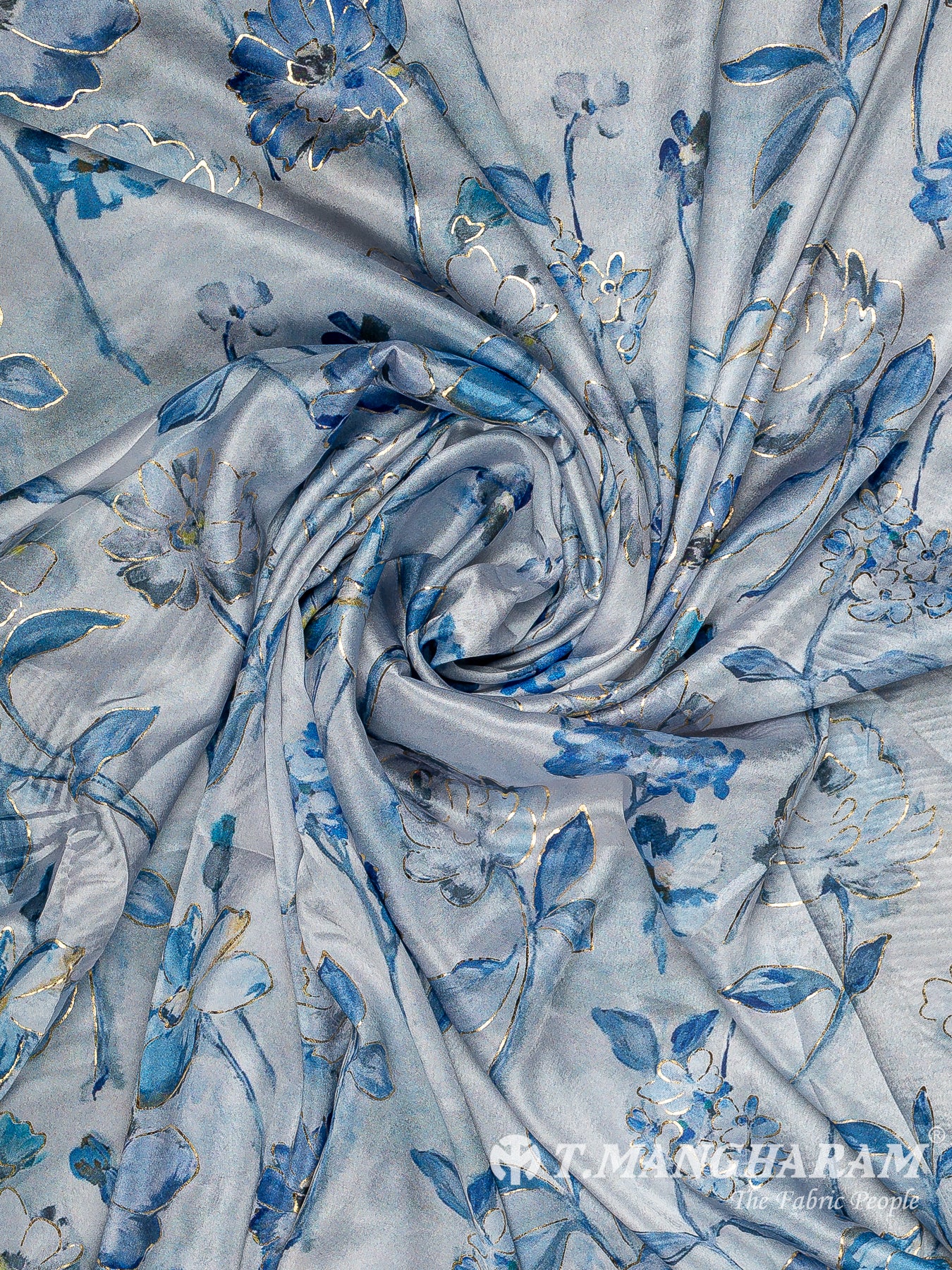 Grey Satin Fabric - EB10230