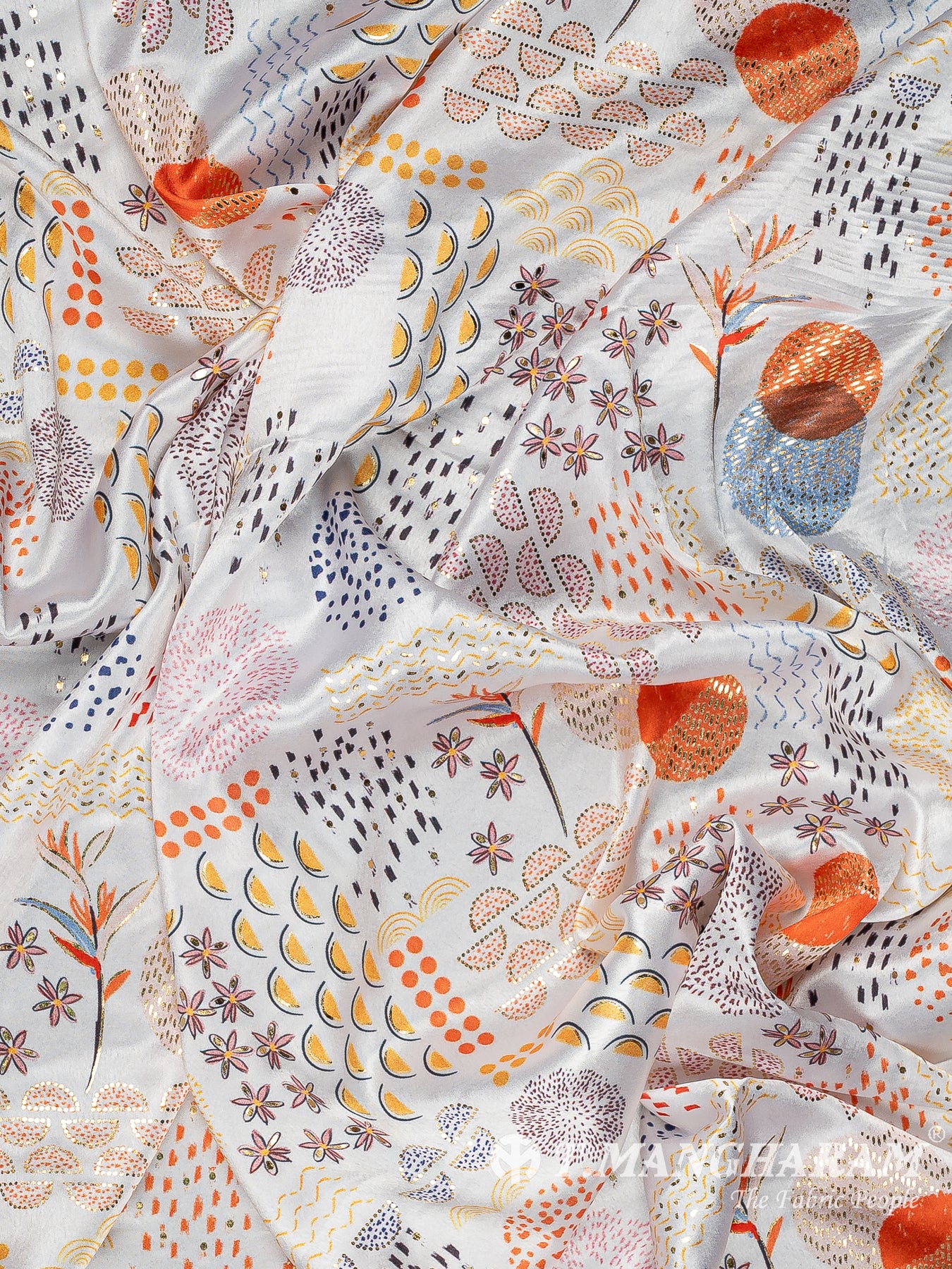Cream Satin Fabric - EB10224