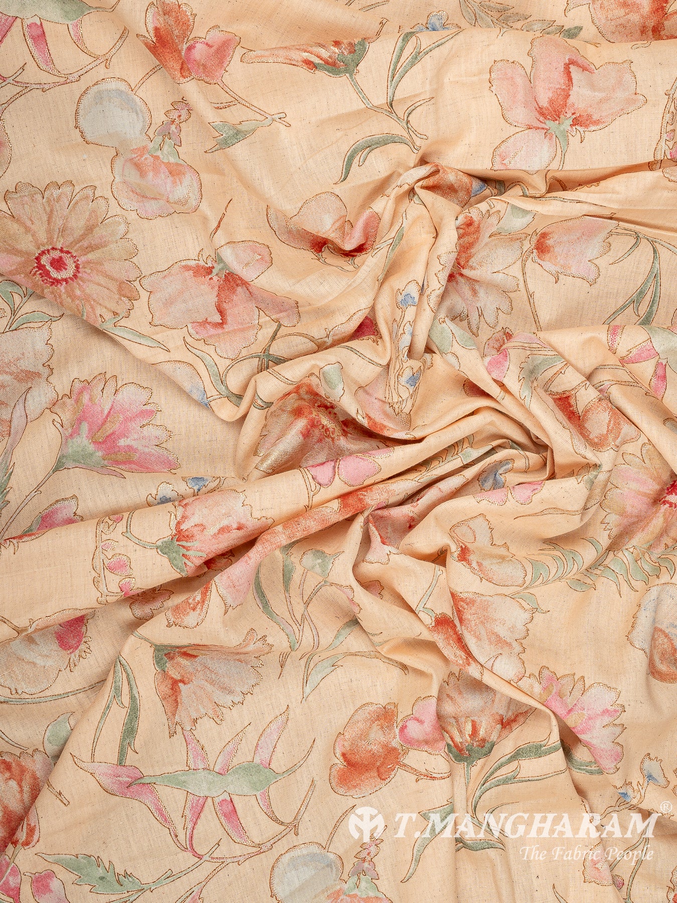 Peach Cotton Fabric - EB10807