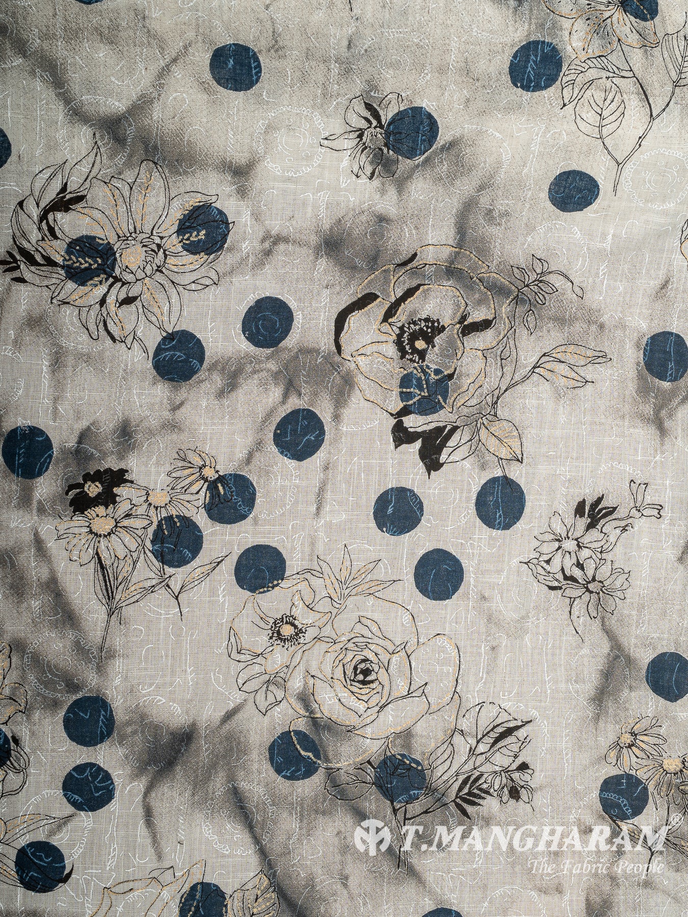 Grey Cotton Fabric - EB10816