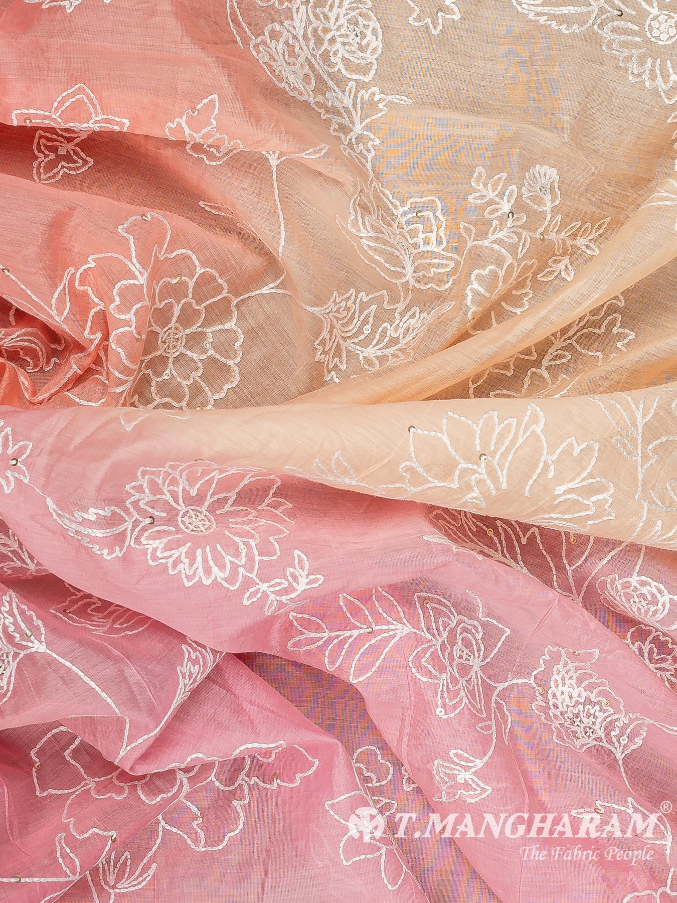 Multicolor Cotton Embroidery Fabric - EB10087