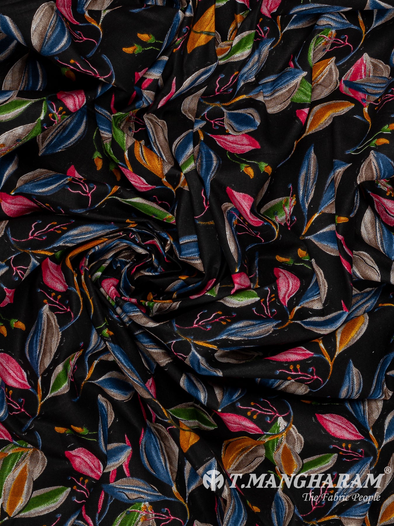 Black Cotton Fabric - EC13788