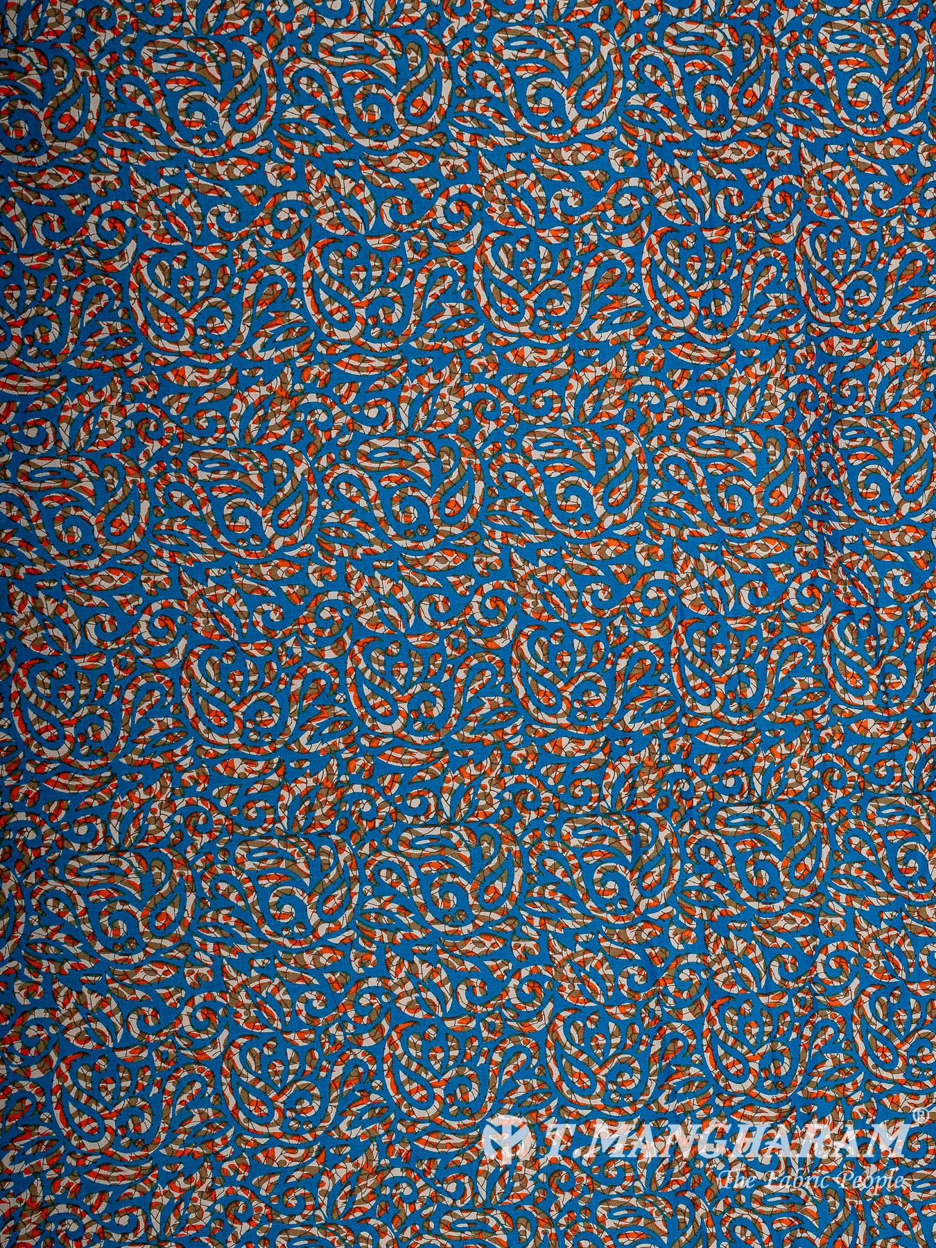 Blue Cotton Fabric - EC13781