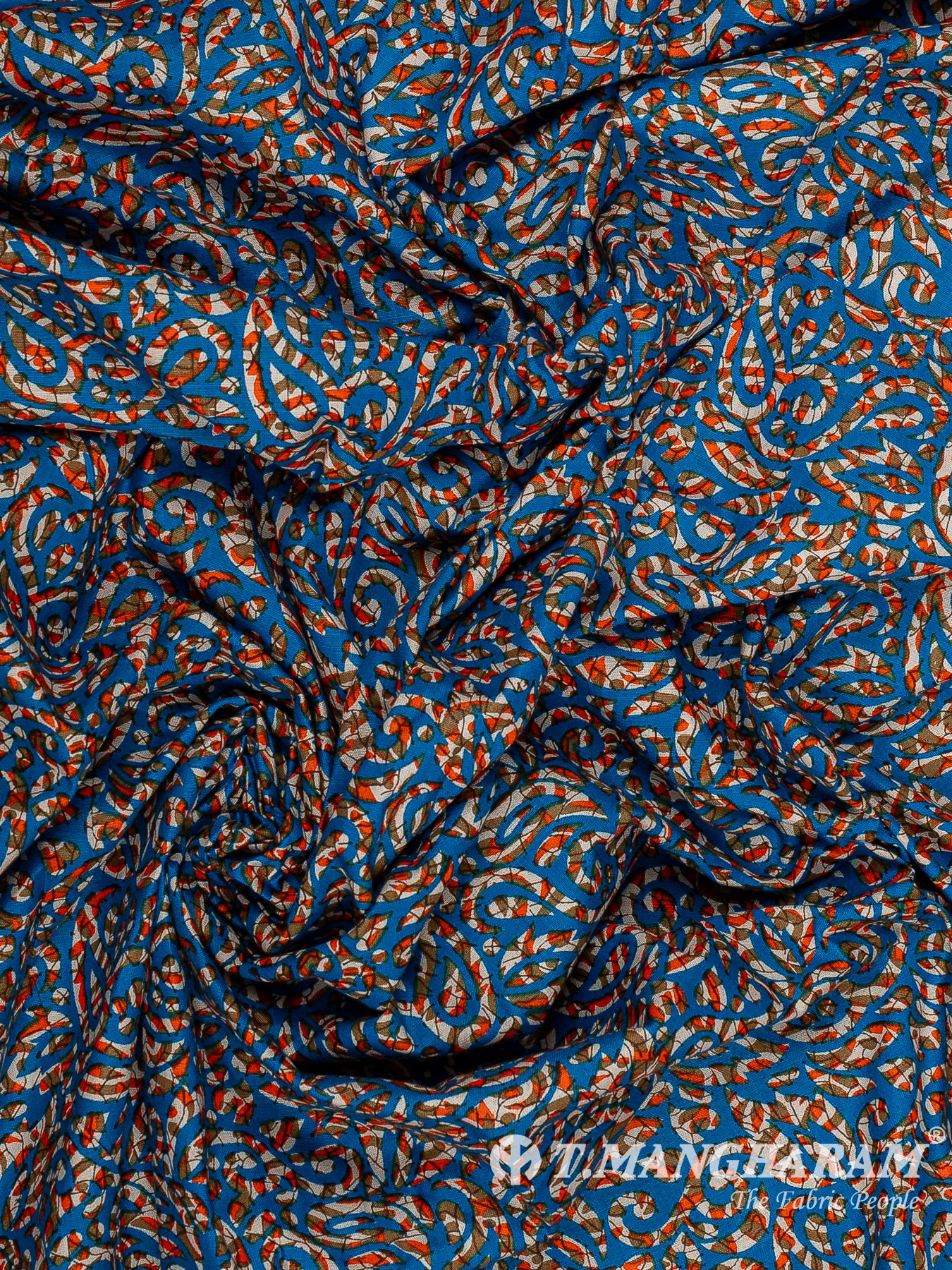 Blue Cotton Fabric - EC13781