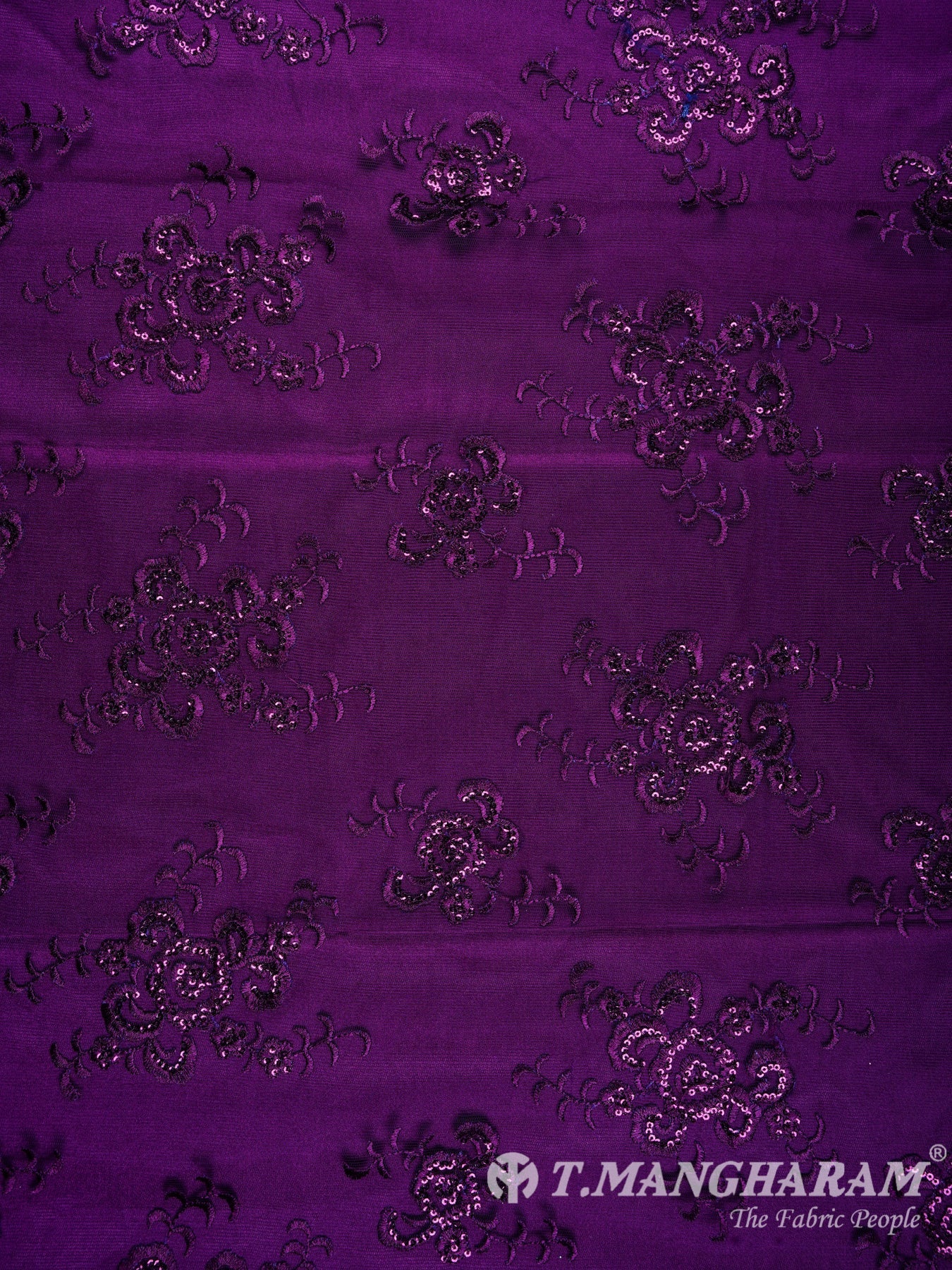 Purple Fancy Net Fabric - EB0167 view-2