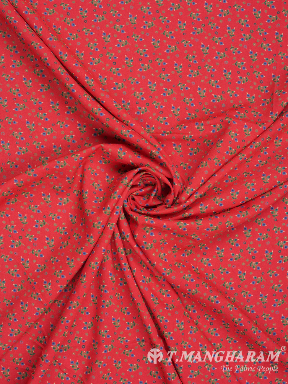 Red Cotton Fabric - EC2146 view-1